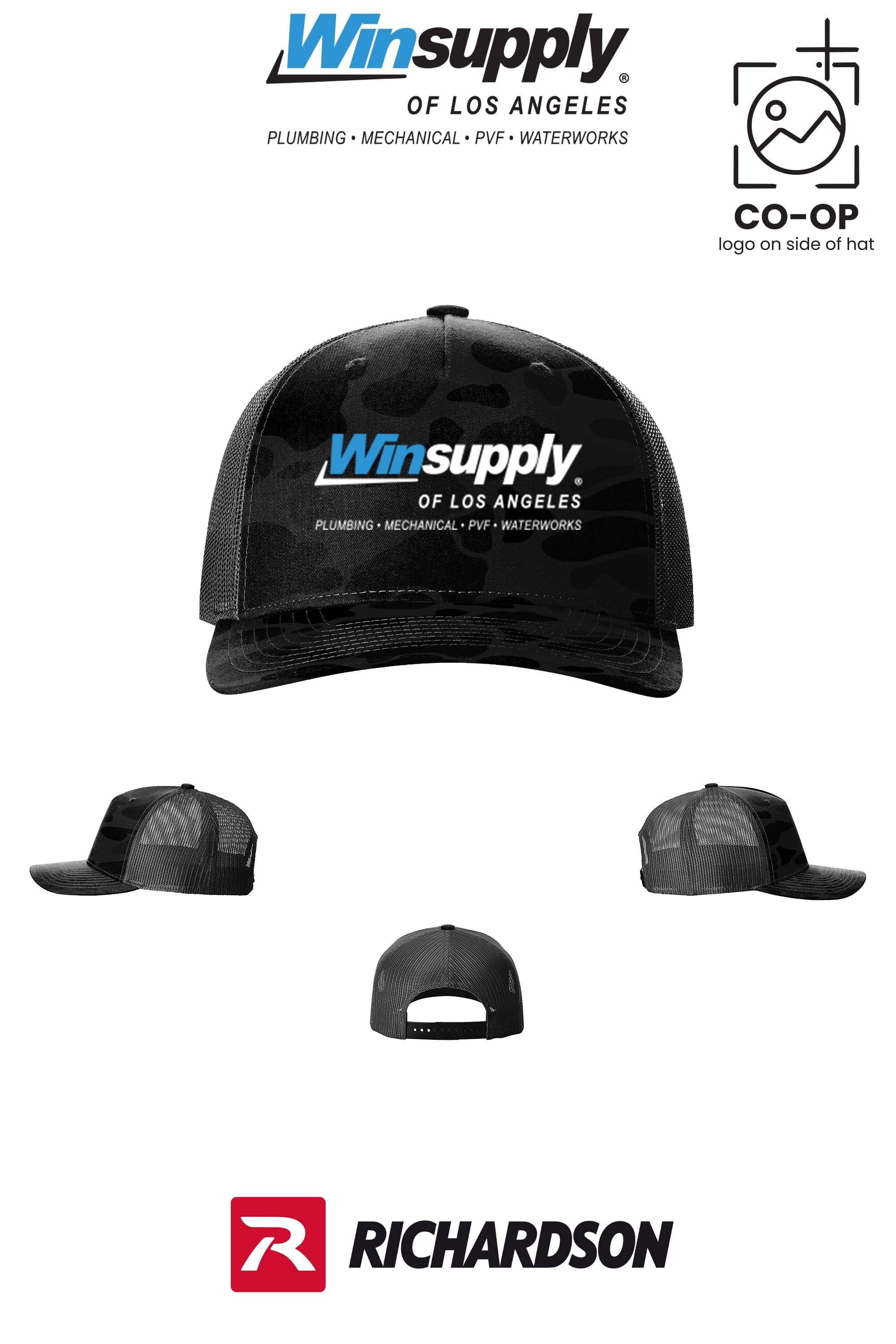Richardson 112PFP Printed Five-Panel Trucker - Winsupply of Los Angeles