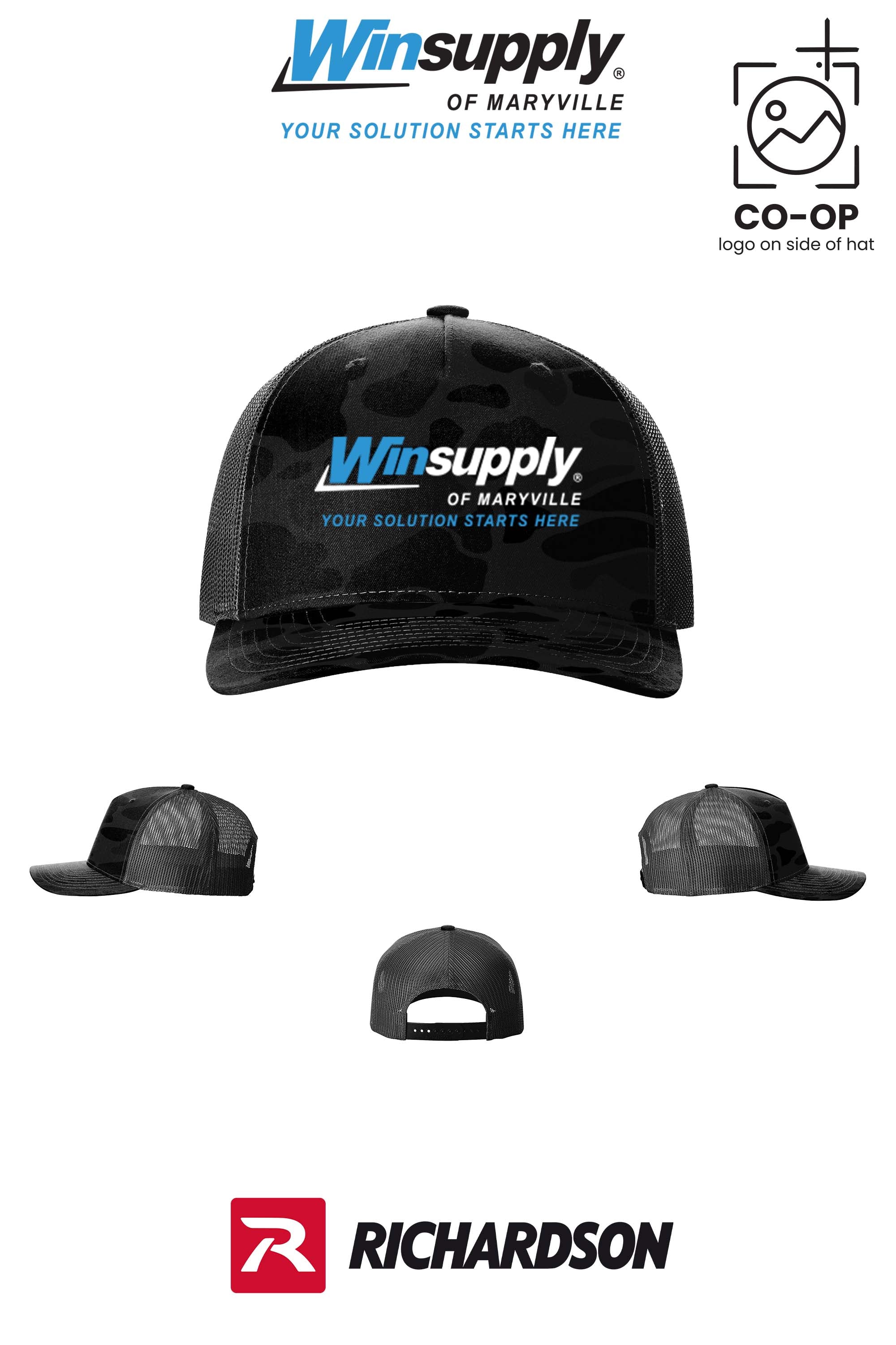 Richardson 112PFP Printed Five-Panel Trucker - Winsupply of Maryville