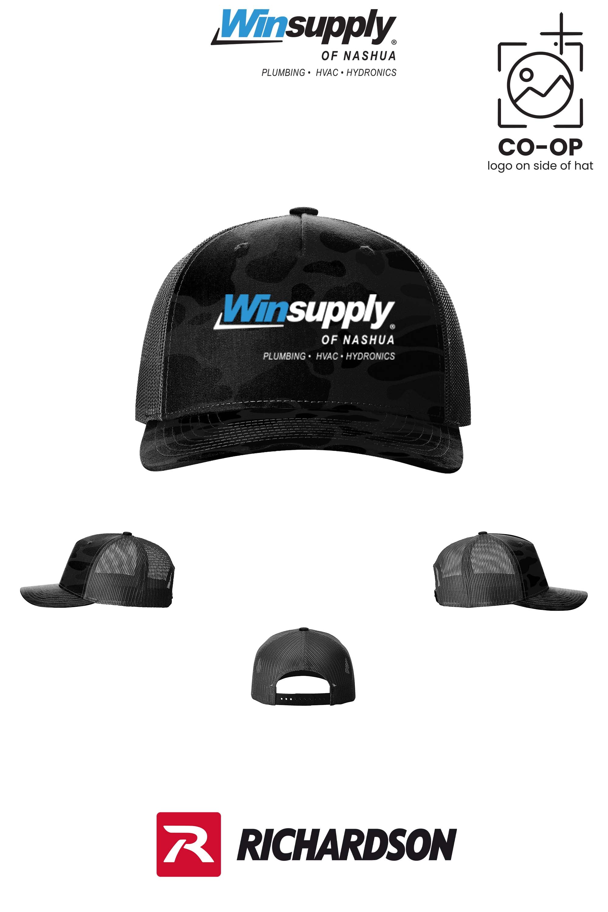 Richardson 112PFP Printed Five-Panel Trucker - Winsupply of Nashua