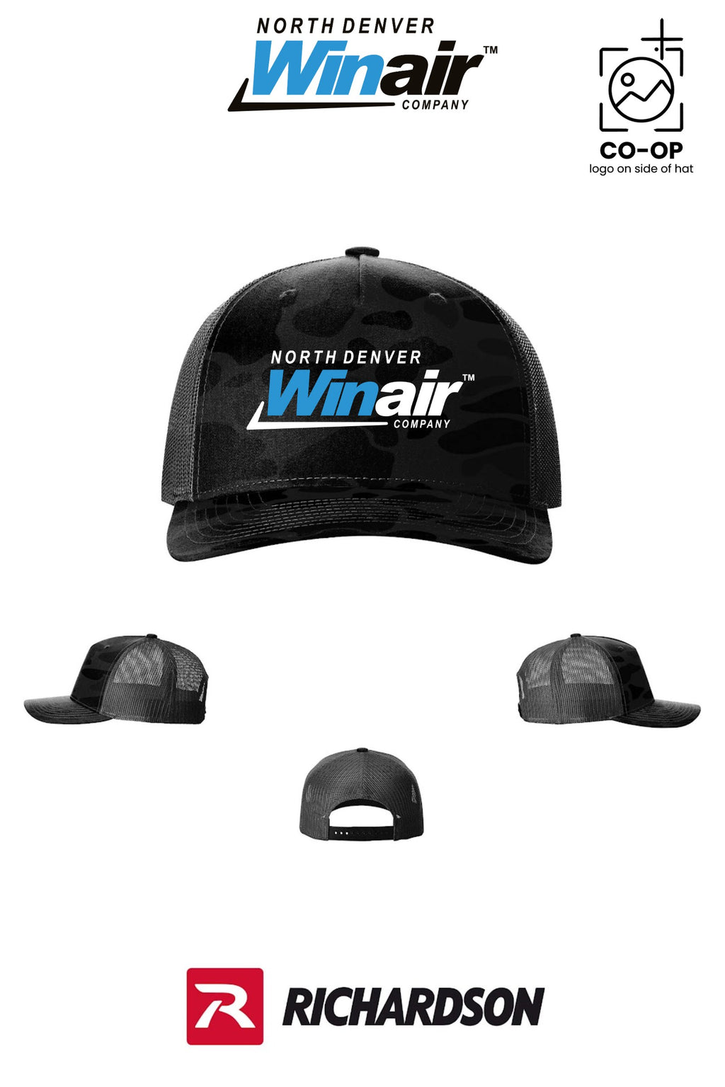 Richardson 112PFP Printed Five-Panel Trucker - North Denver Winair