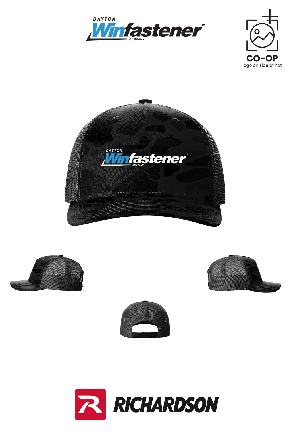 Richardson 112PFP Printed Five-Panel Trucker - Dayton Winfastener