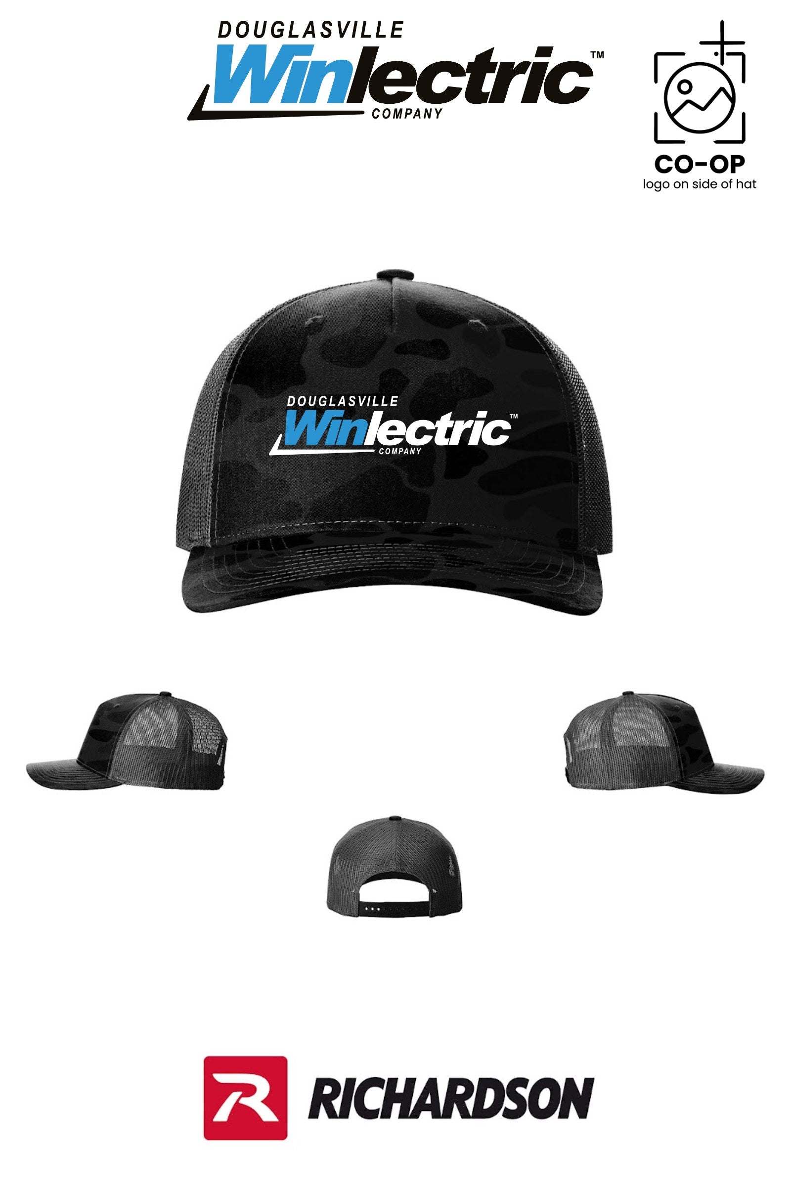 Richardson 112PFP Printed Five-Panel Trucker - Douglasville Winlectric