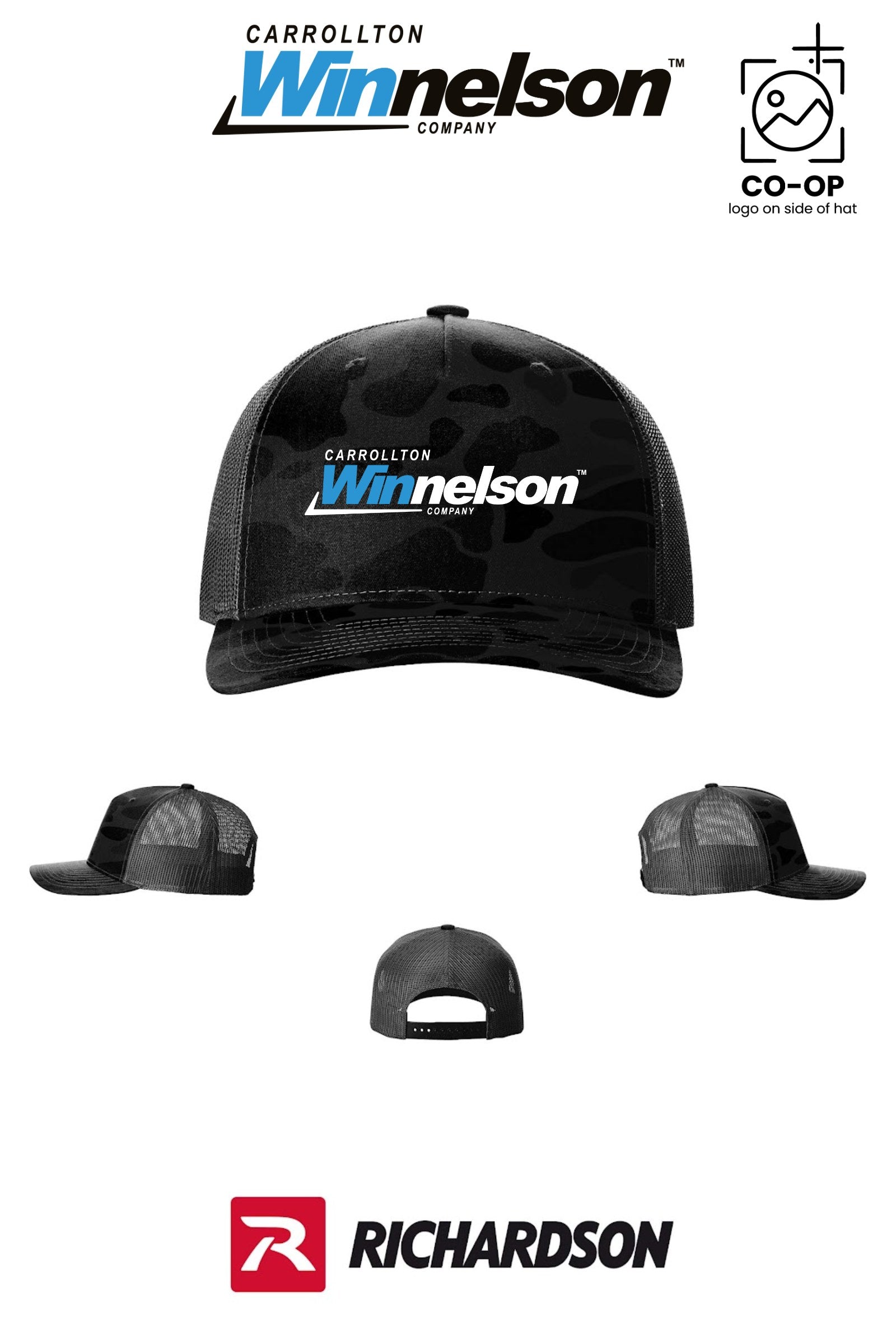 Richardson 112PFP Printed Five-Panel Trucker - Carrollton Winnelson