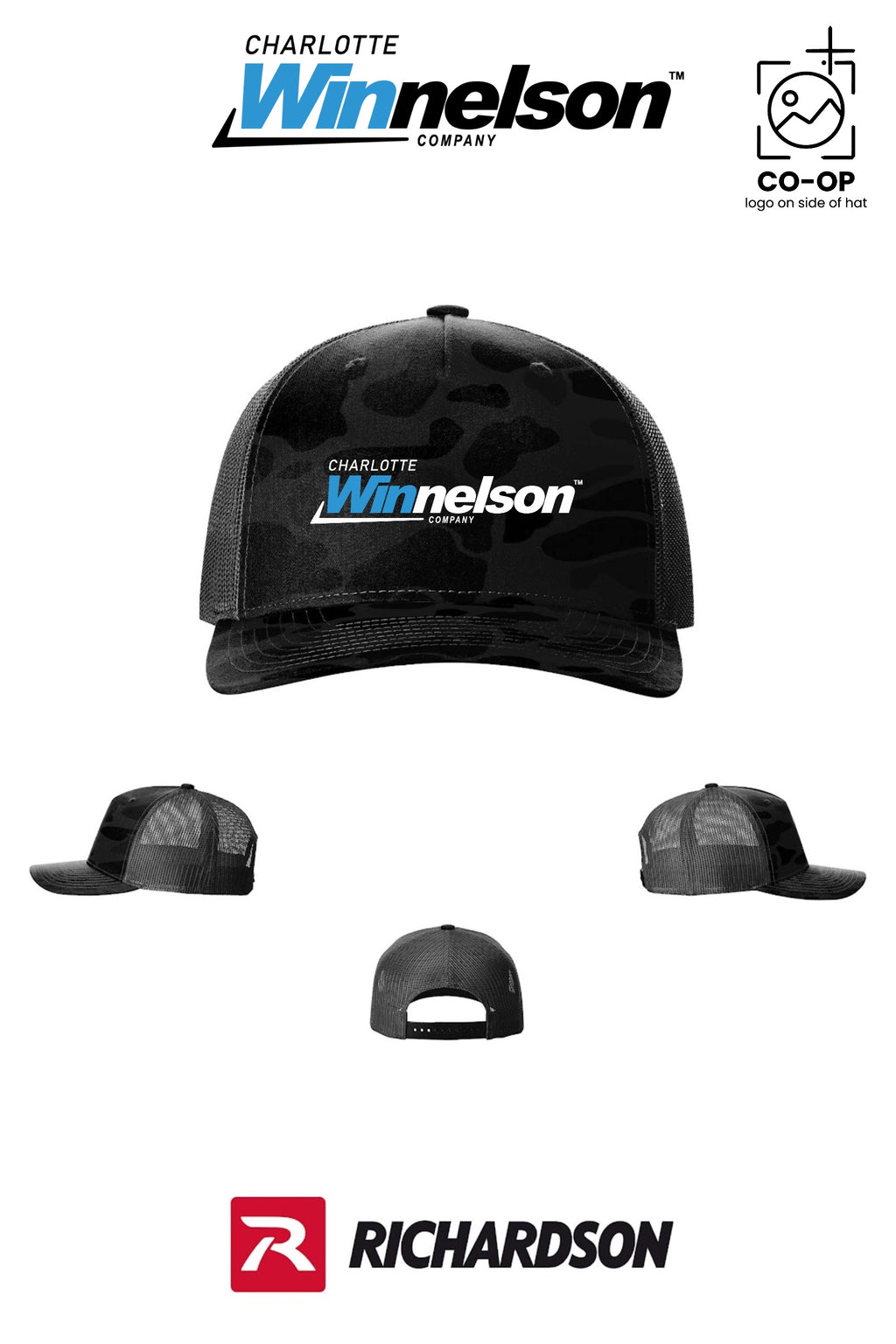 Richardson 112PFP Printed Five-Panel Trucker - Charlotte Winnelson