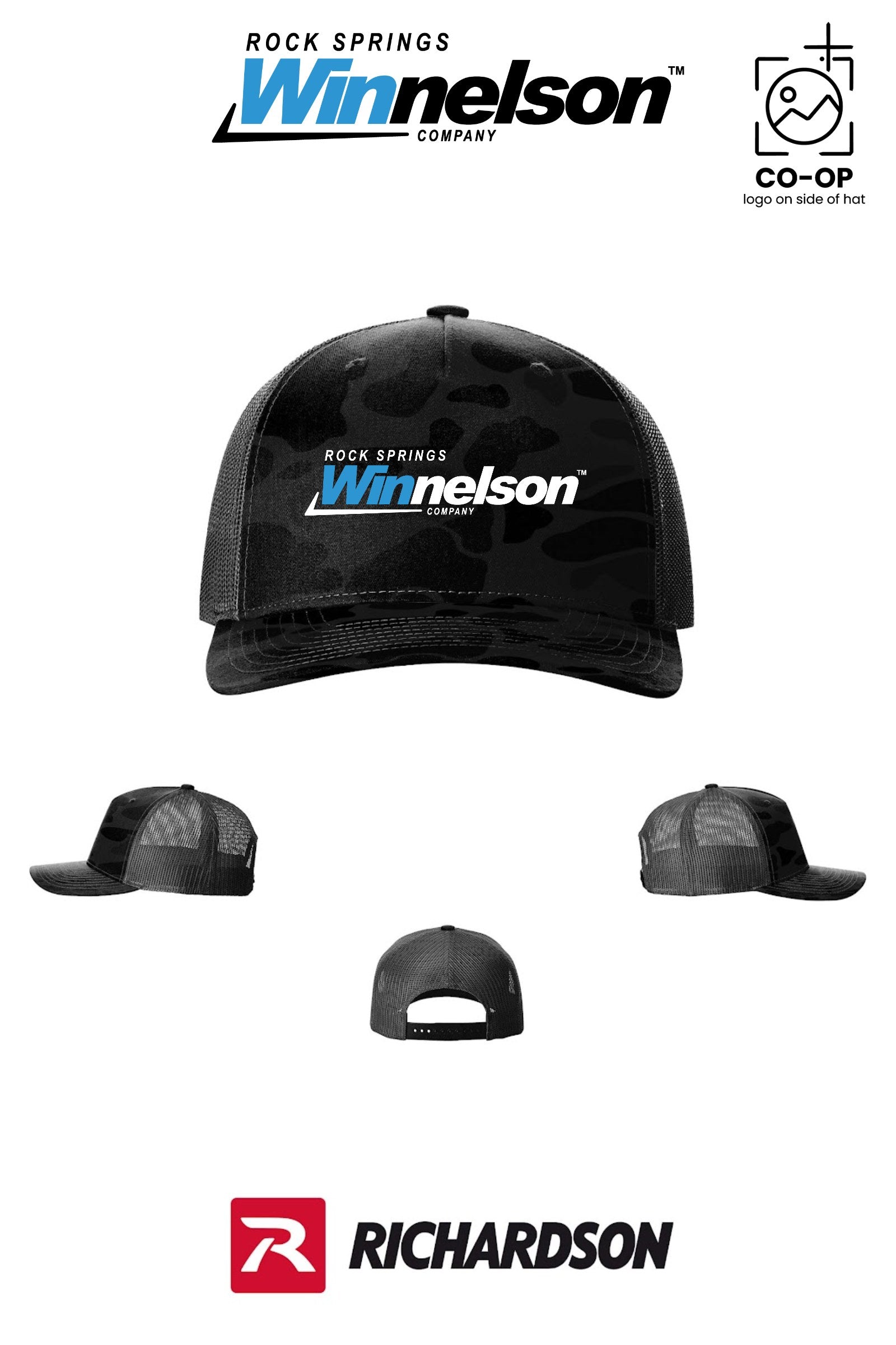 Richardson 112PFP Printed Five-Panel Trucker - Rock Springs Winnelson