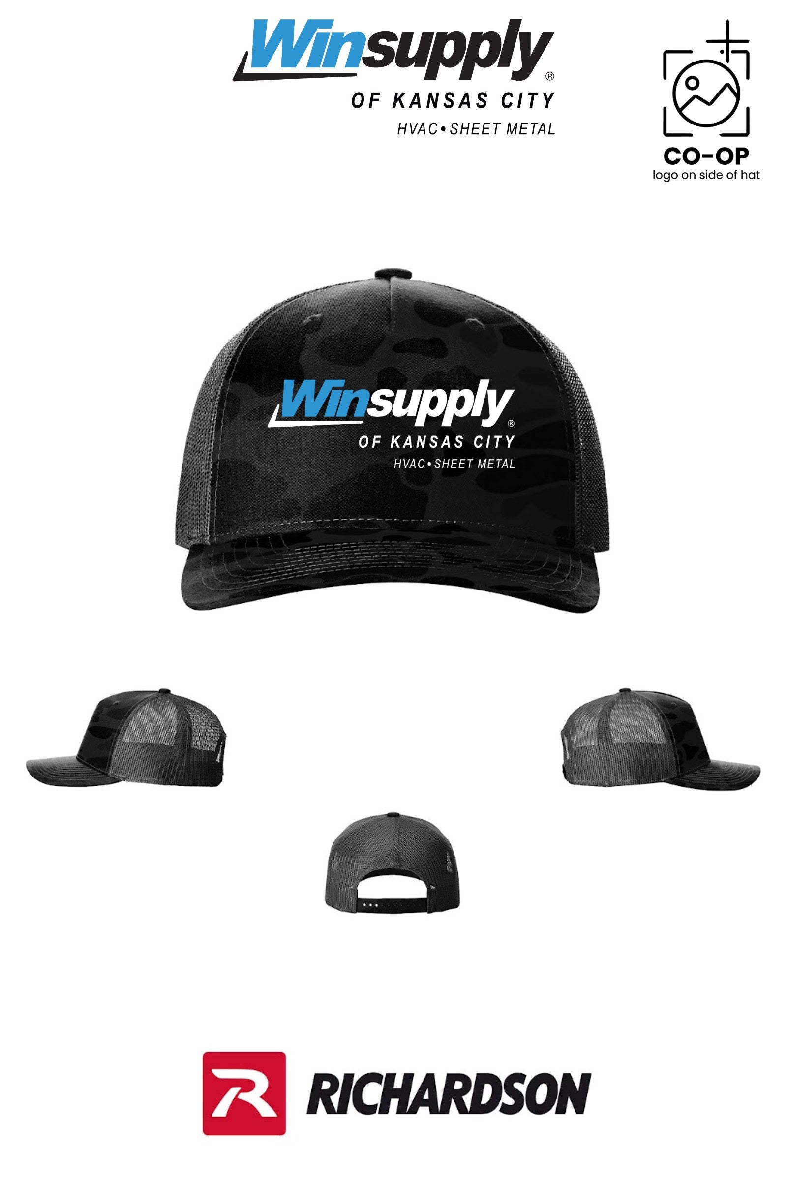 Richardson 112PFP Printed Five-Panel Trucker - Winsupply of Kansas City