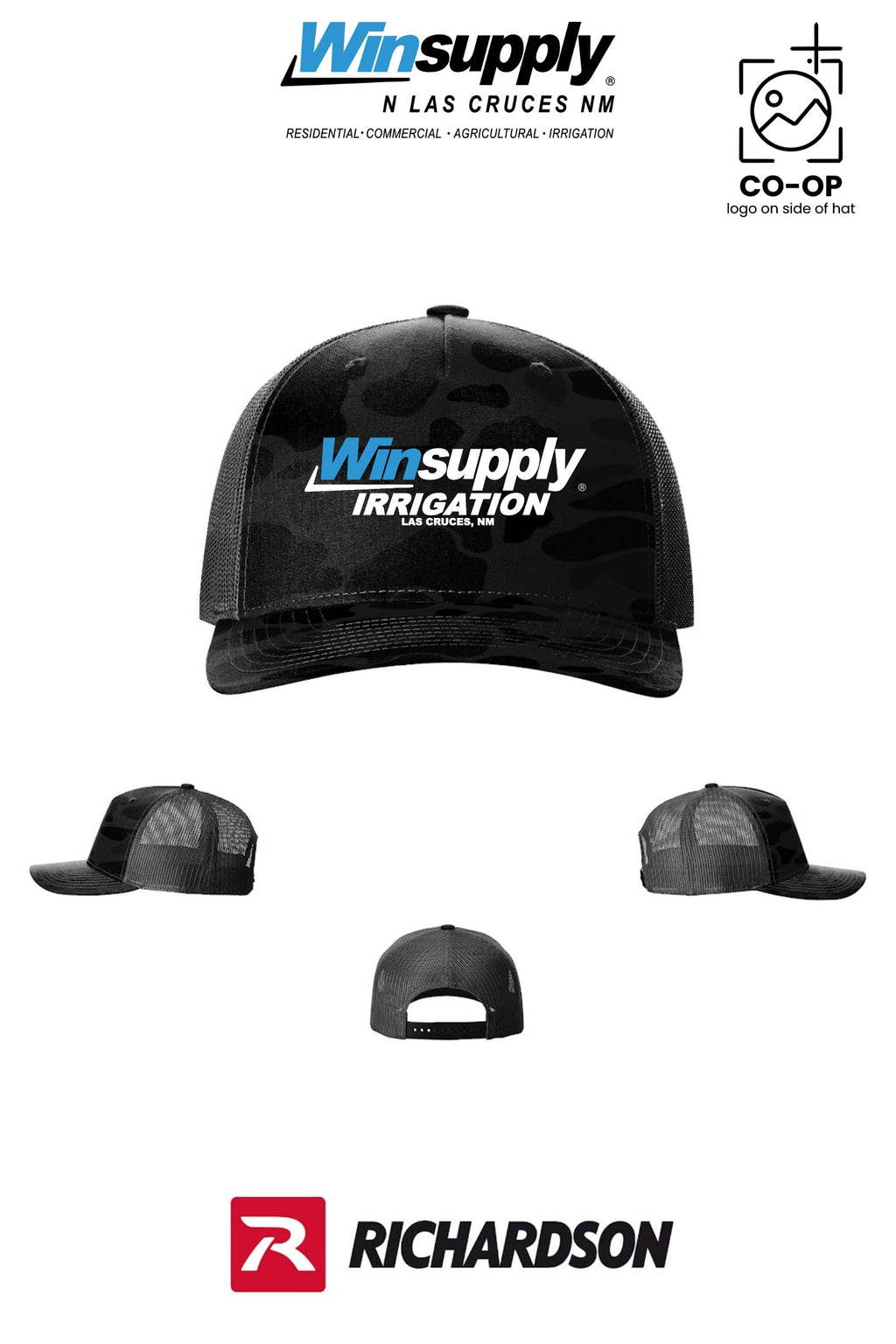 Richardson 112PFP Printed Five-Panel Trucker - Winsupply N Las Cruces NM
