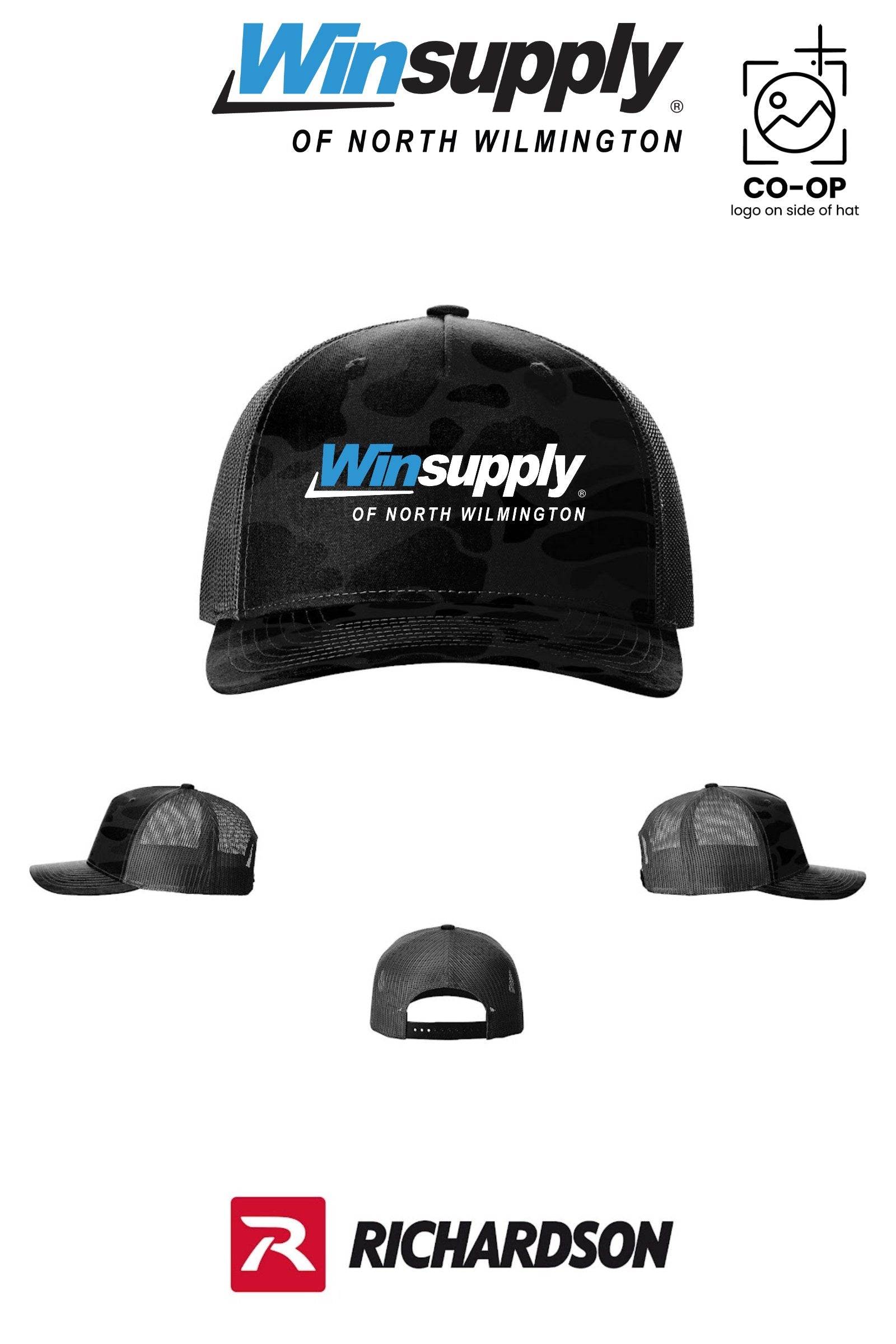 Richardson 112PFP Printed Five-Panel Trucker - Winsupply N Wilmington NC