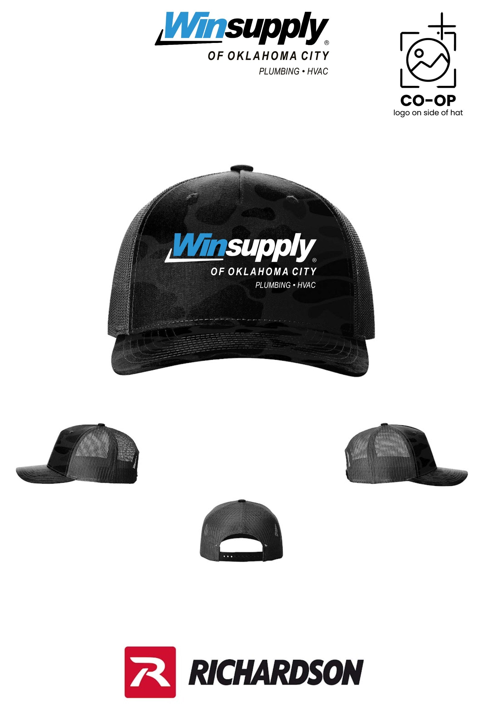 Richardson 112PFP Printed Five-Panel Trucker - Winsupply of Oklahoma City