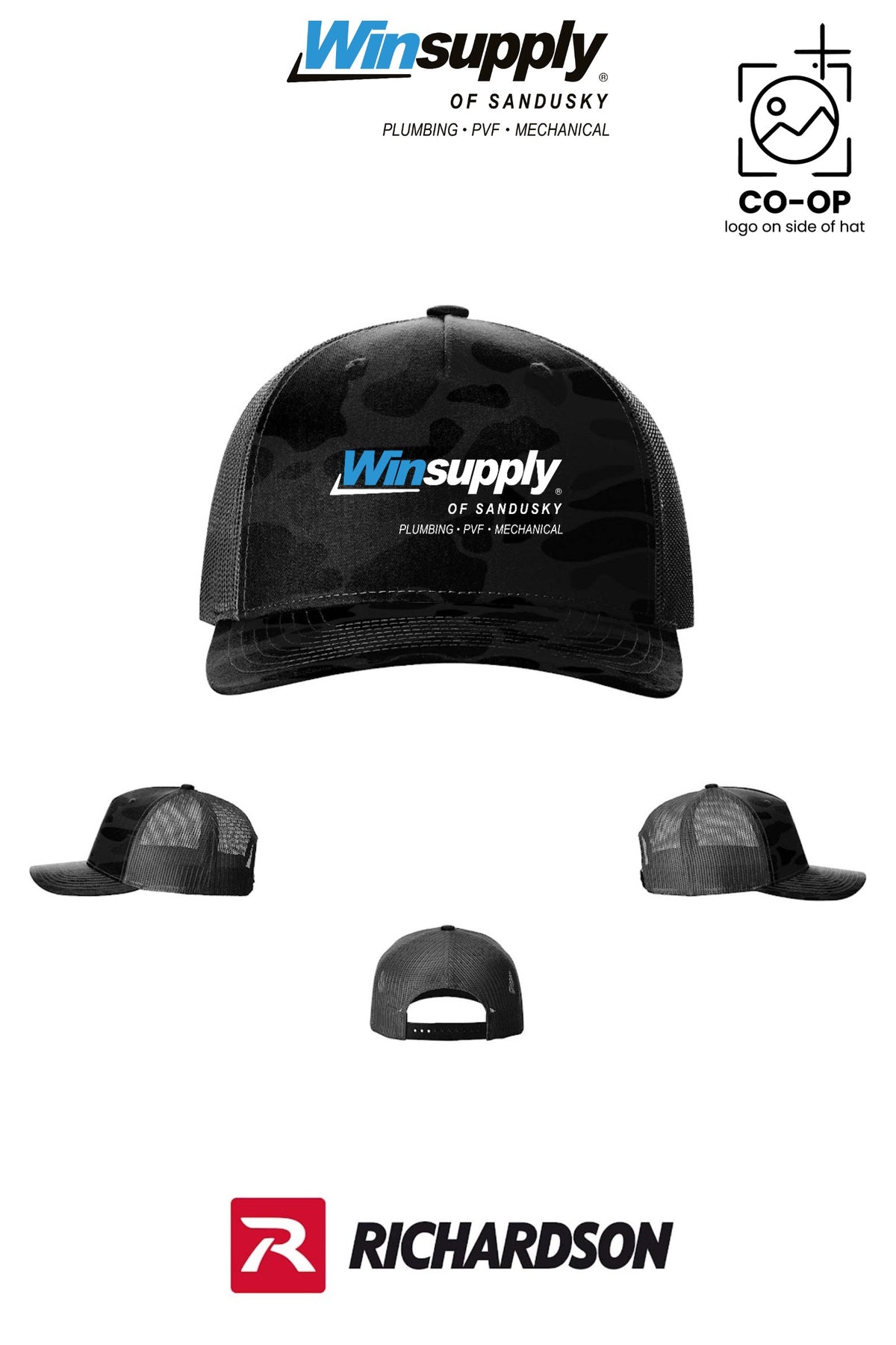 Richardson 112PFP Printed Five-Panel Trucker - Winsupply of Sandusky