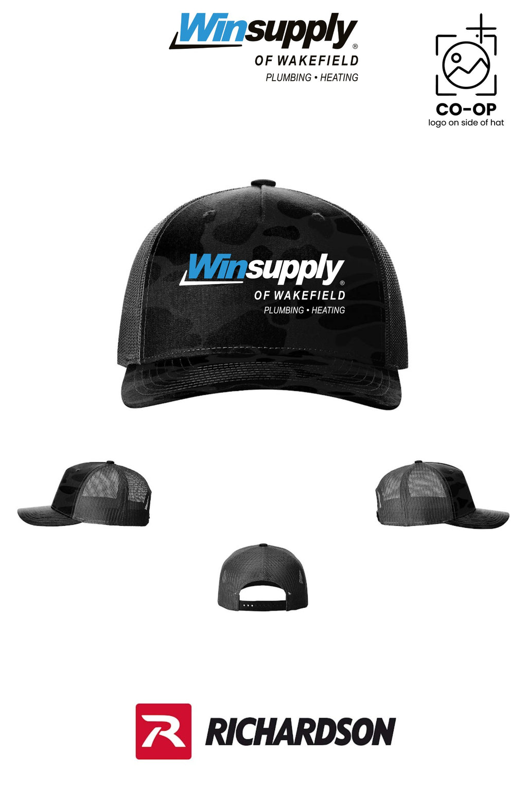 Richardson 112PFP Printed Five-Panel Trucker - Winsupply of Wakefield