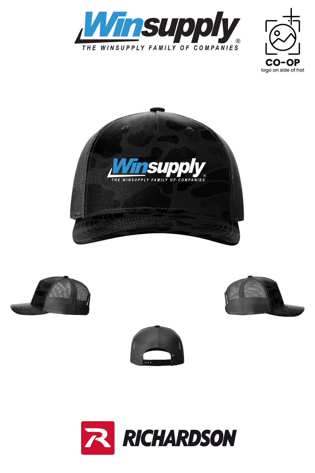 Richardson 112PFP Printed Five-Panel Trucker - Winsupply of West Hartford