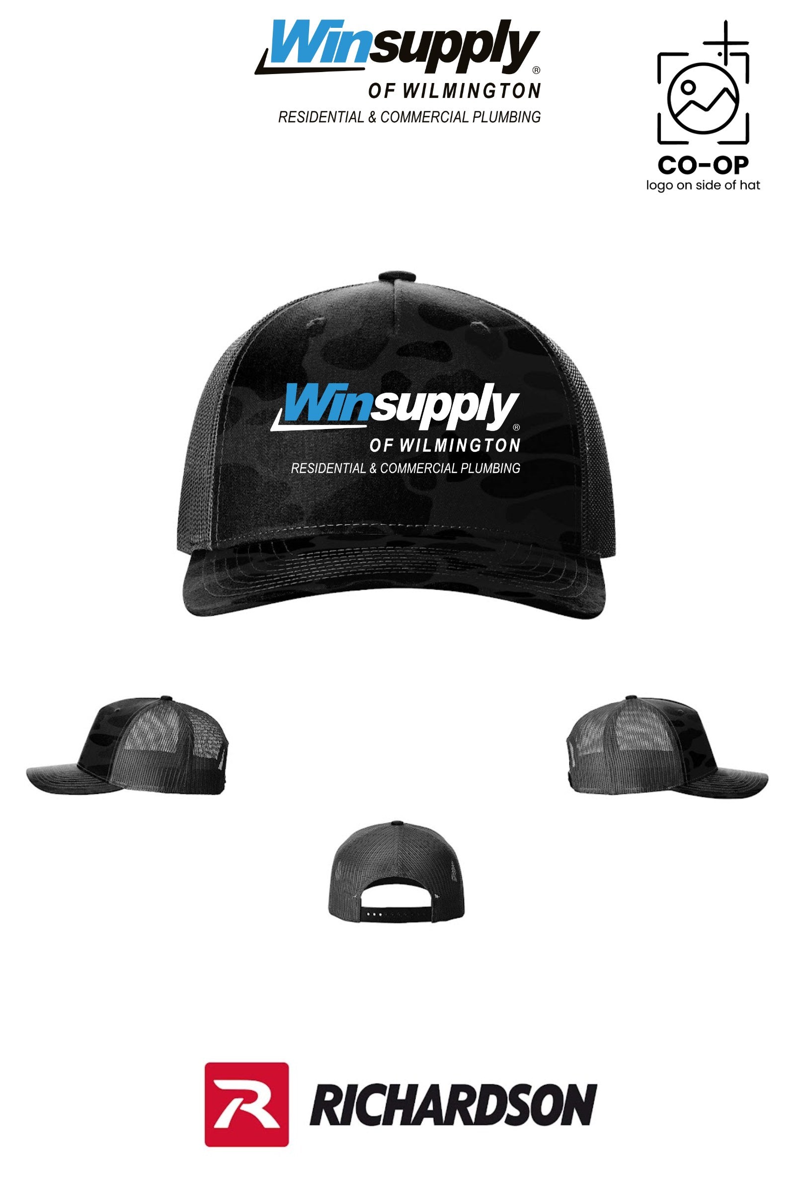 Richardson 112PFP Printed Five-Panel Trucker - Winsupply of Wilmington