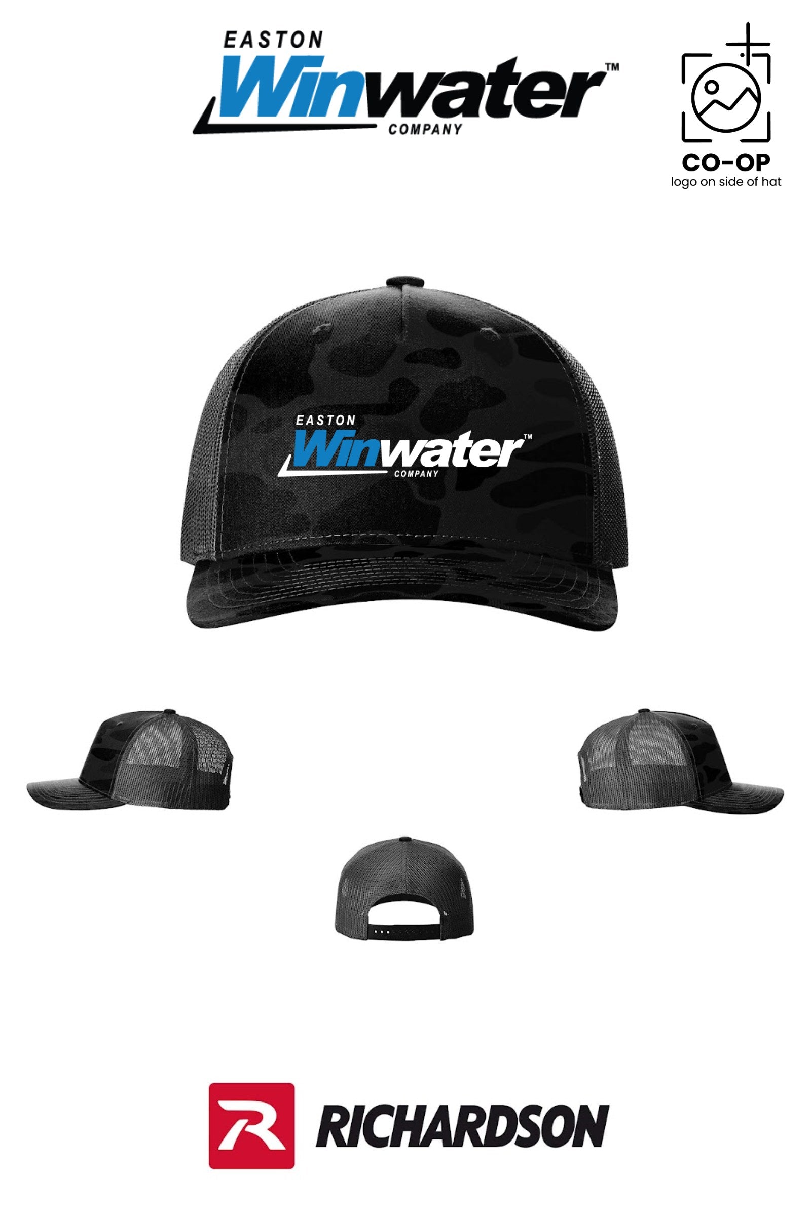 Richardson 112PFP Printed Five-Panel Trucker - Easton Winwater
