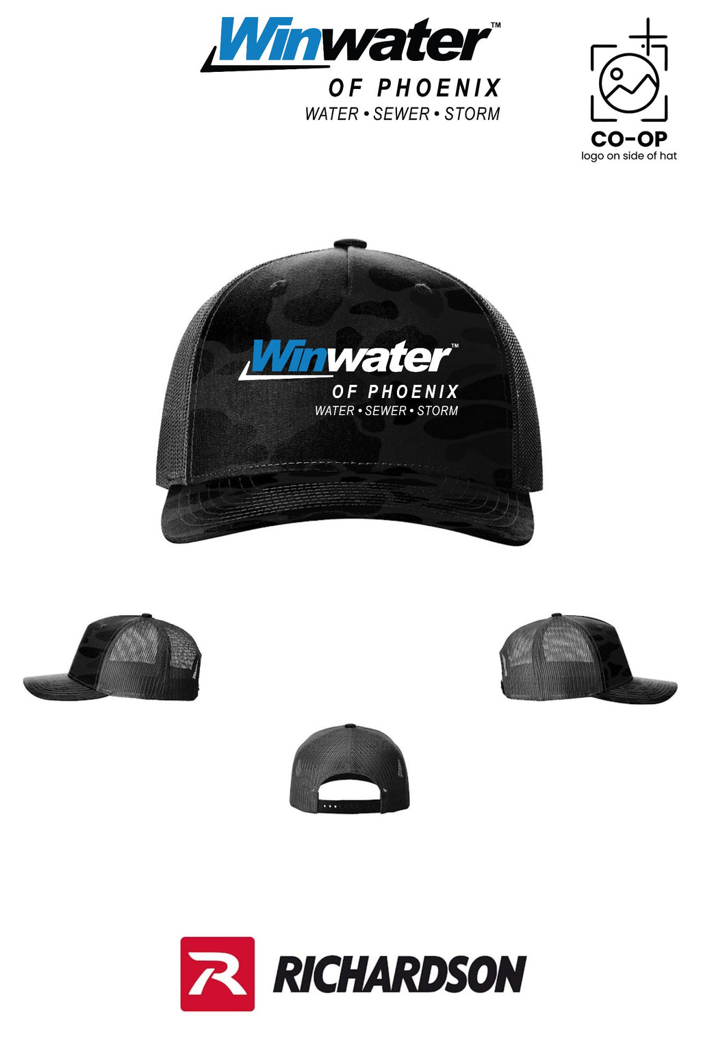 Richardson 112PFP Printed Five-Panel Trucker - Winwater of Phoenix