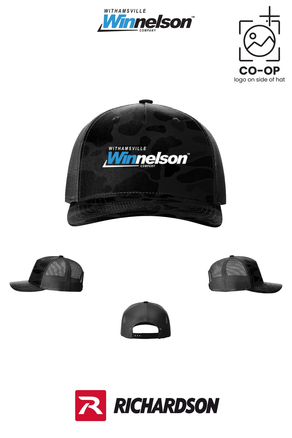 Richardson 112PFP Printed Five-Panel Trucker - Withamsville Winnelson