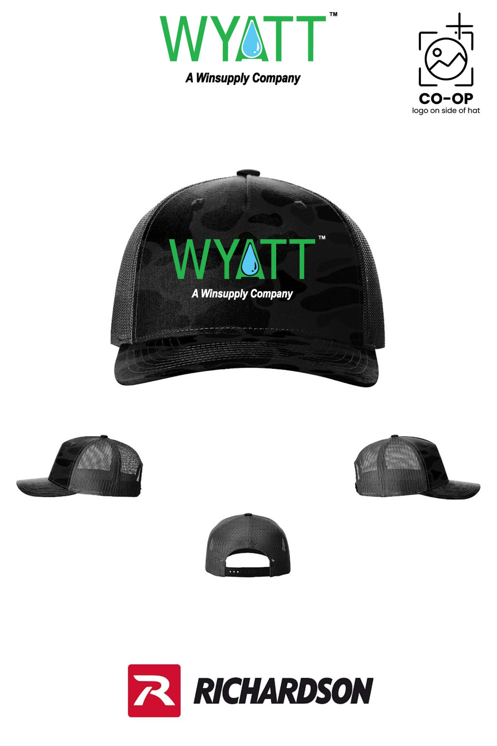 Richardson 112PFP Printed Five-Panel Trucker - Wyatt Irrigation of Santa Rosa