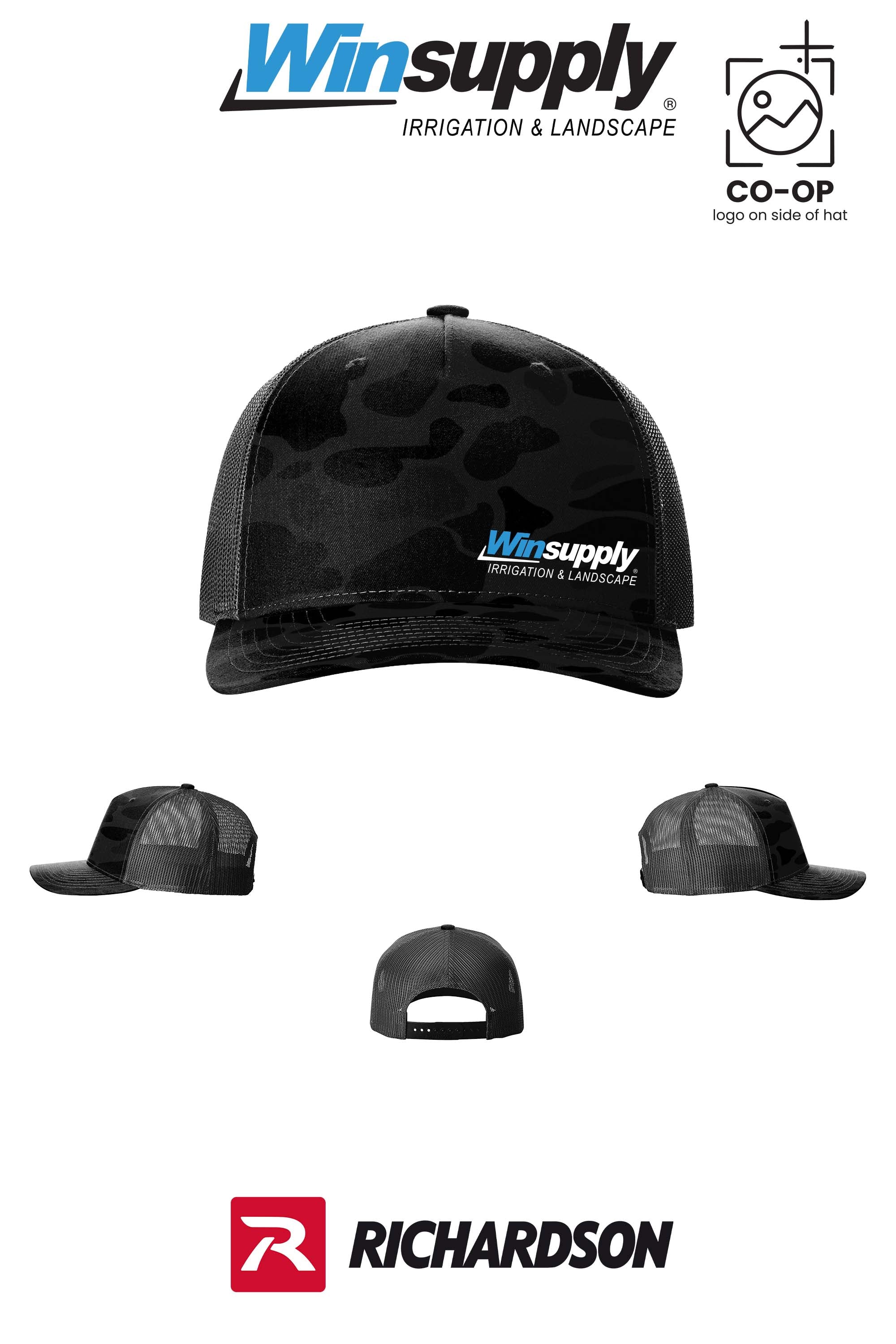 Richardson 112PFP Printed Five-Panel Trucker *offset logo* - Winsupply NE Albuquerque NM Co.
