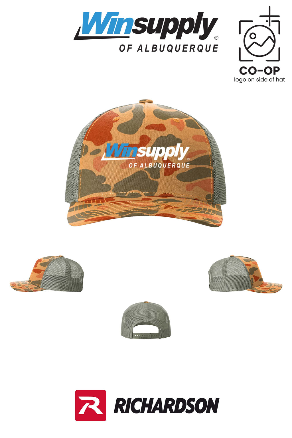 Richardson 112PFP Printed Five-Panel Trucker - Winsupply of Albuquerque