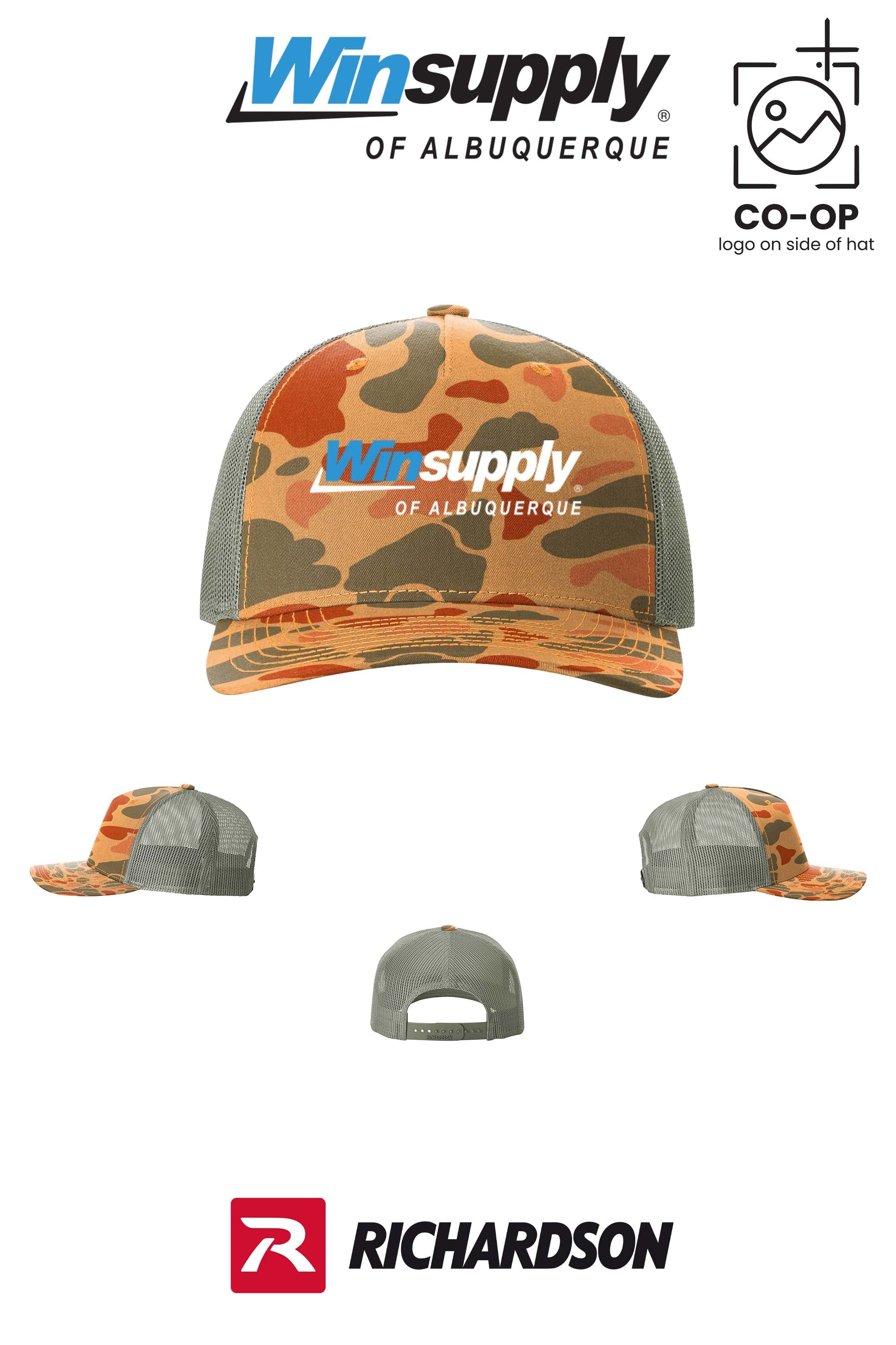 Richardson 112PFP Printed Five-Panel Trucker - Winsupply of Albuquerque