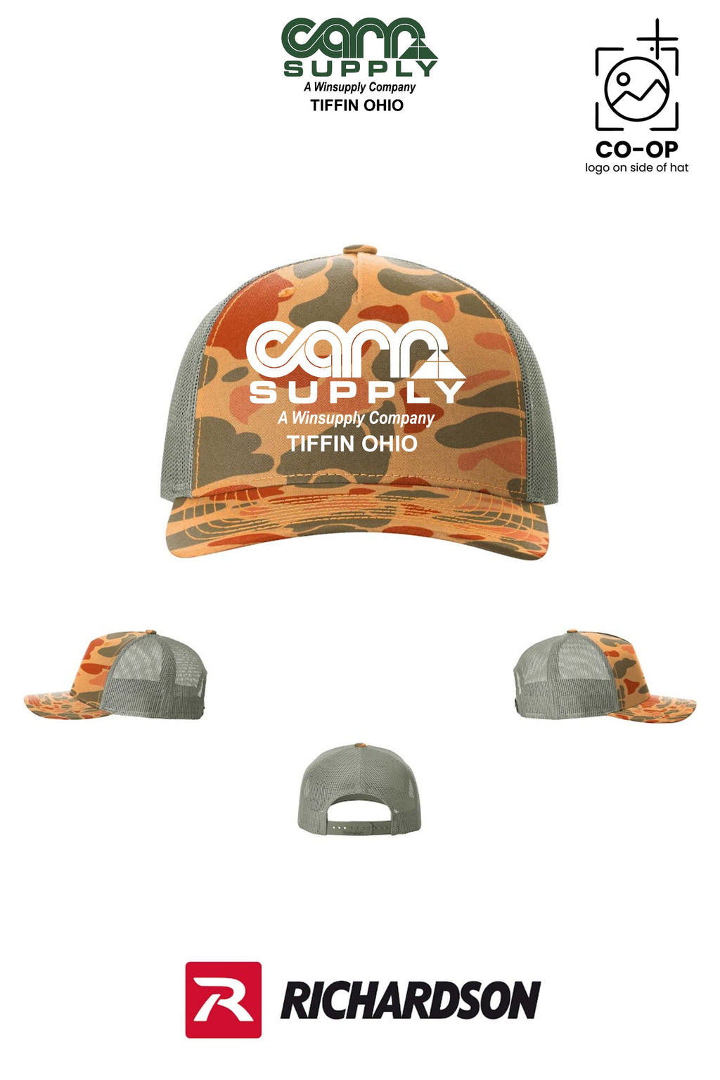Richardson 112PFP Printed Five-Panel Trucker - Carr Supply - Tiffin