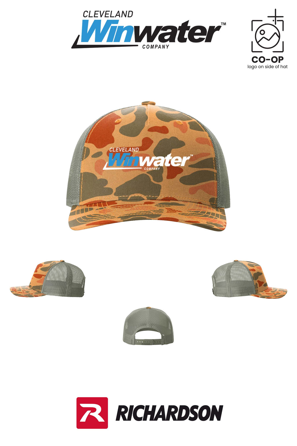 Richardson 112PFP Printed Five-Panel Trucker - Winwater of Cleveland