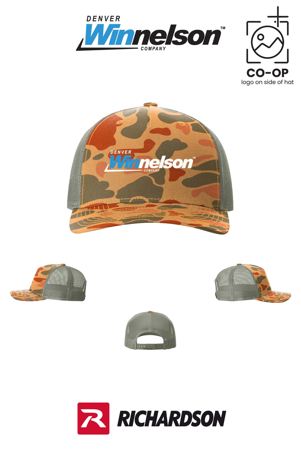 Richardson 112PFP Printed Five-Panel Trucker - Denver Winnelson