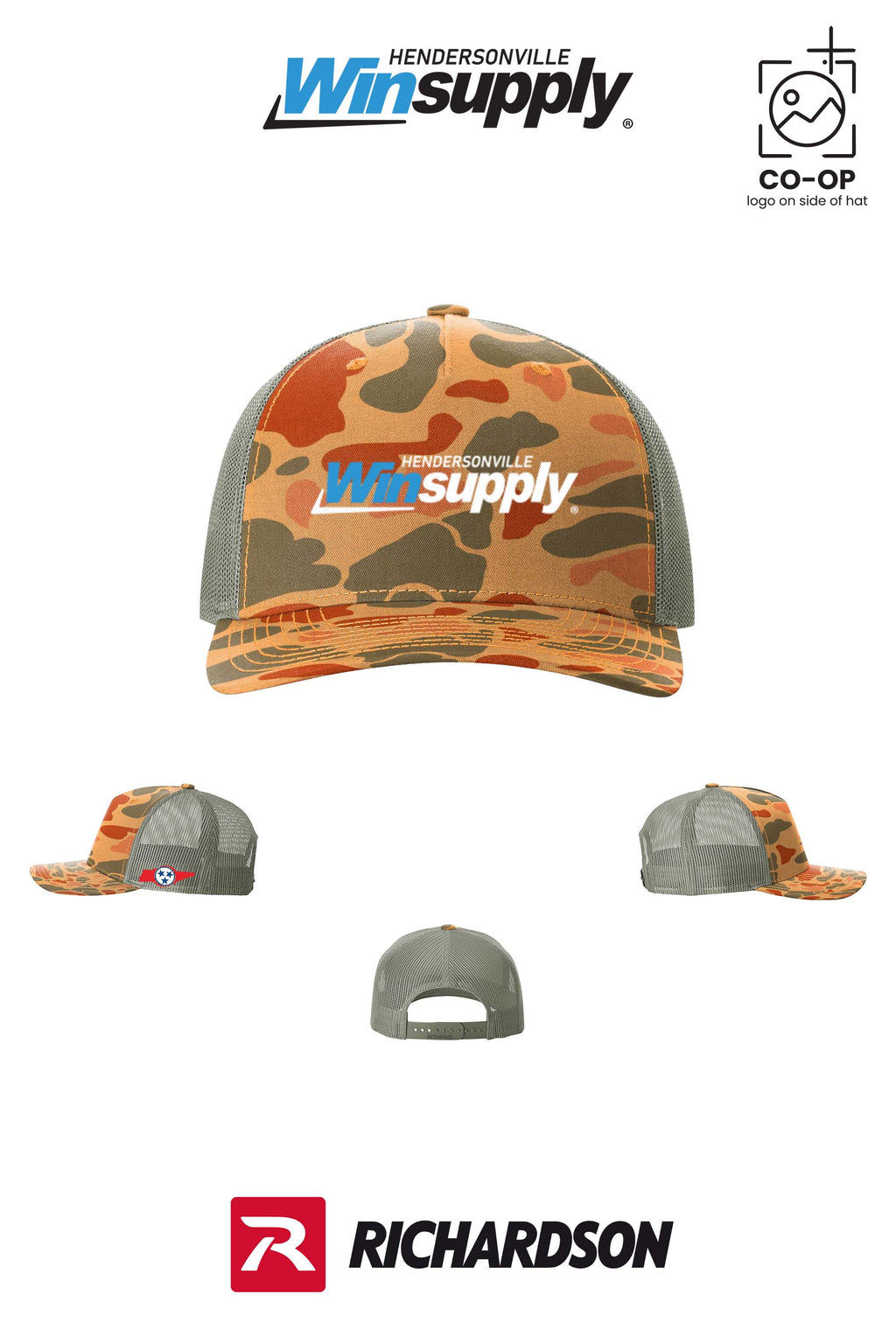 Richardson 112PFP Printed Five-Panel Trucker - Winsupply of Hendersonville