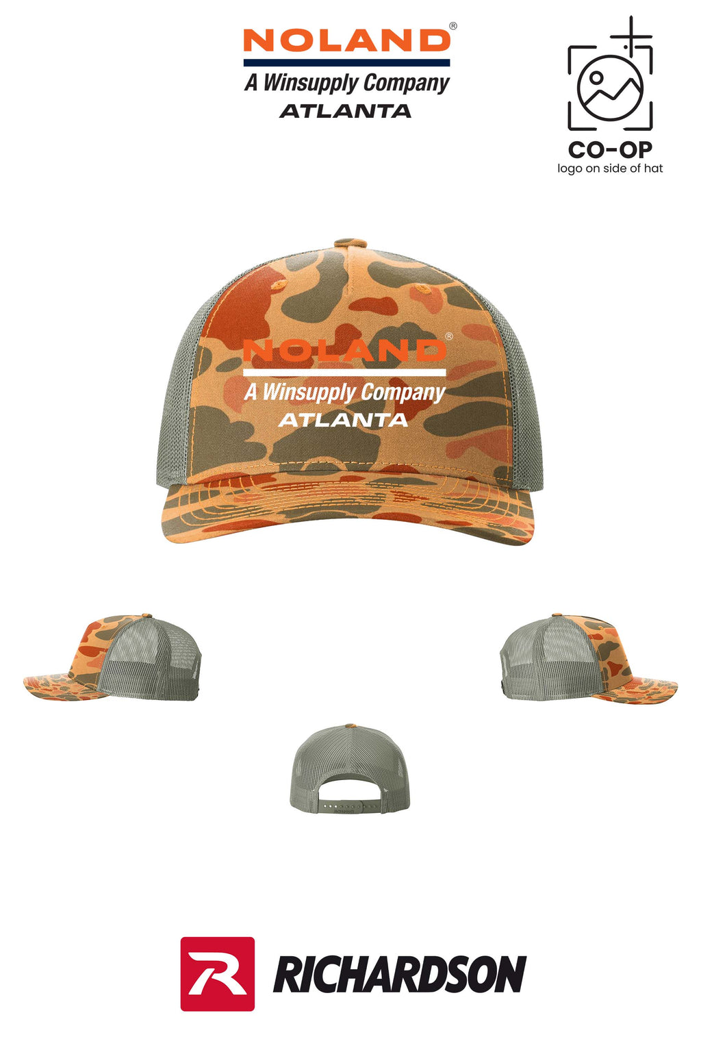 Richardson 112PFP Printed Five-Panel Trucker - Atlanta Noland
