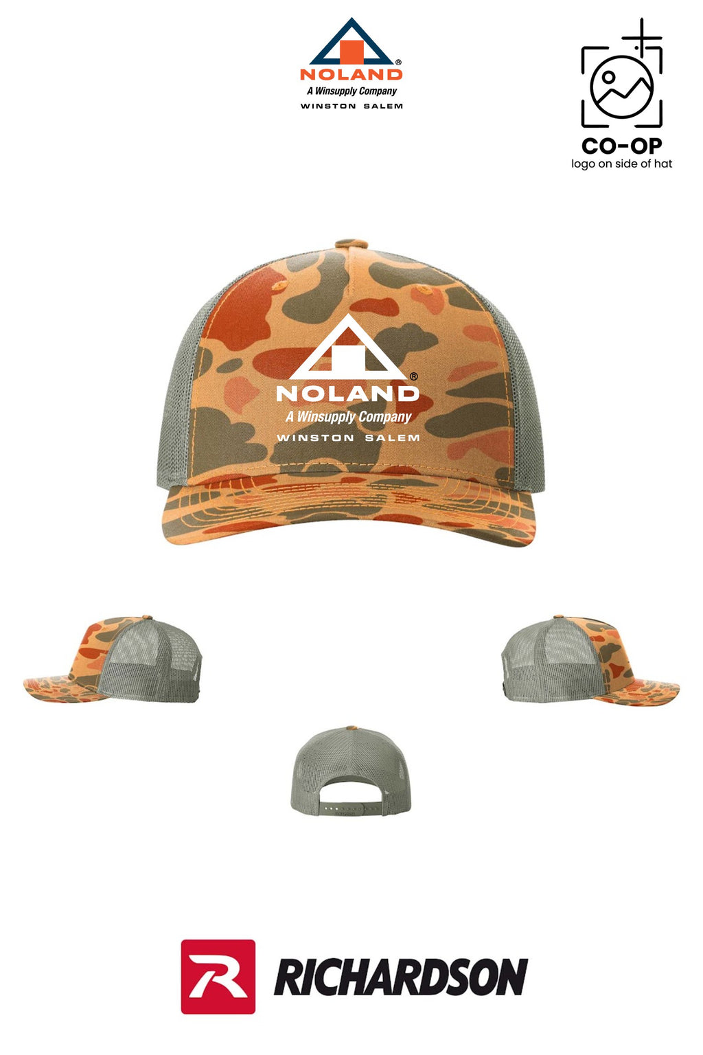 Richardson 112PFP Printed Five-Panel Trucker - Winston Salem Noland