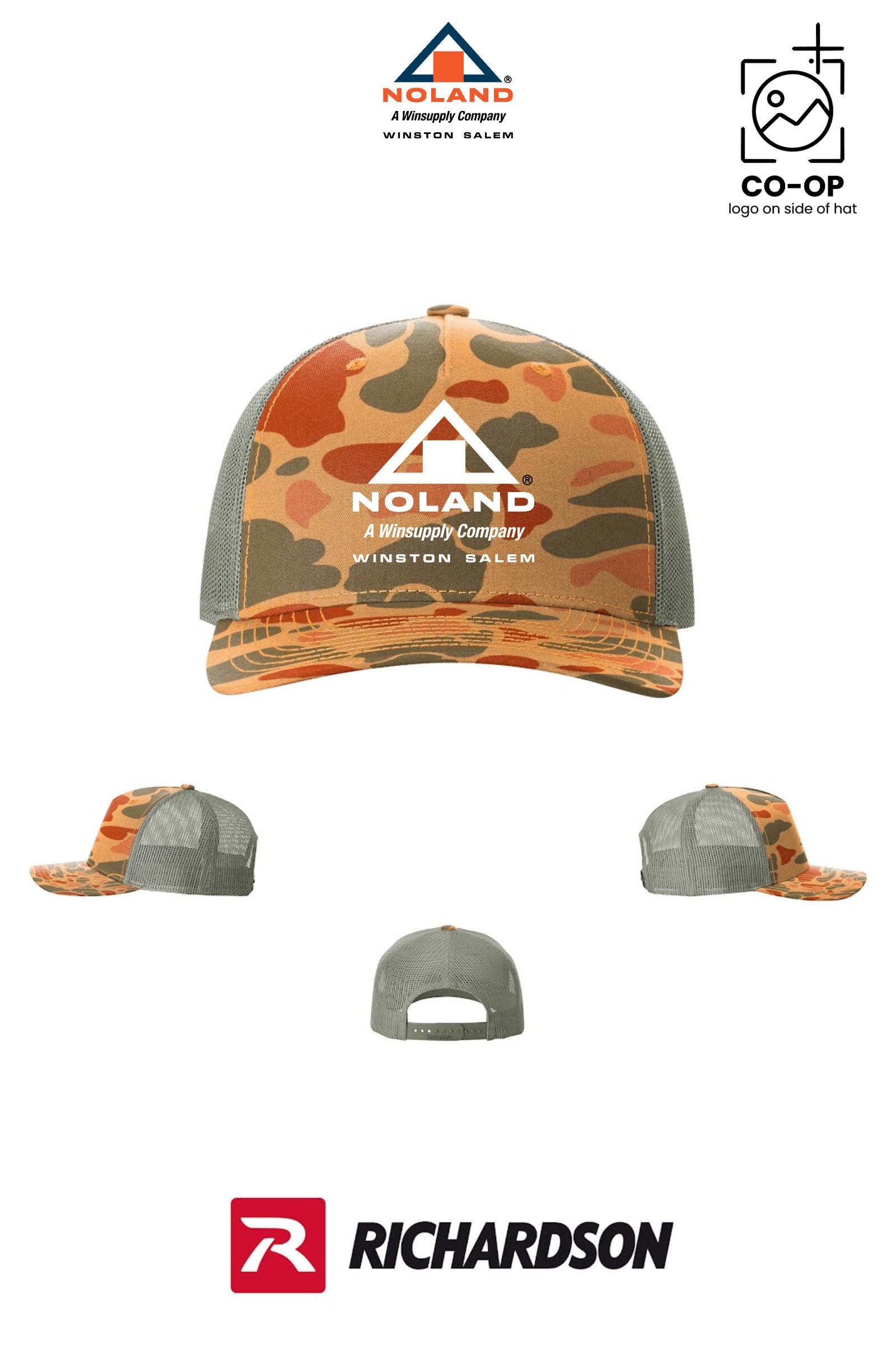 Richardson 112PFP Printed Five-Panel Trucker - Winston Salem Noland