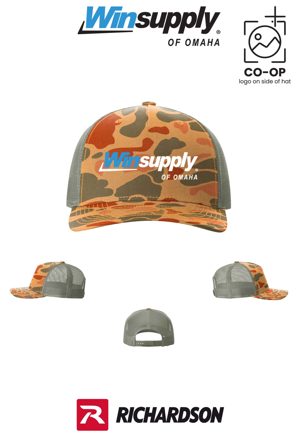 Richardson 112PFP Printed Five-Panel Trucker - Winsupply of Omaha