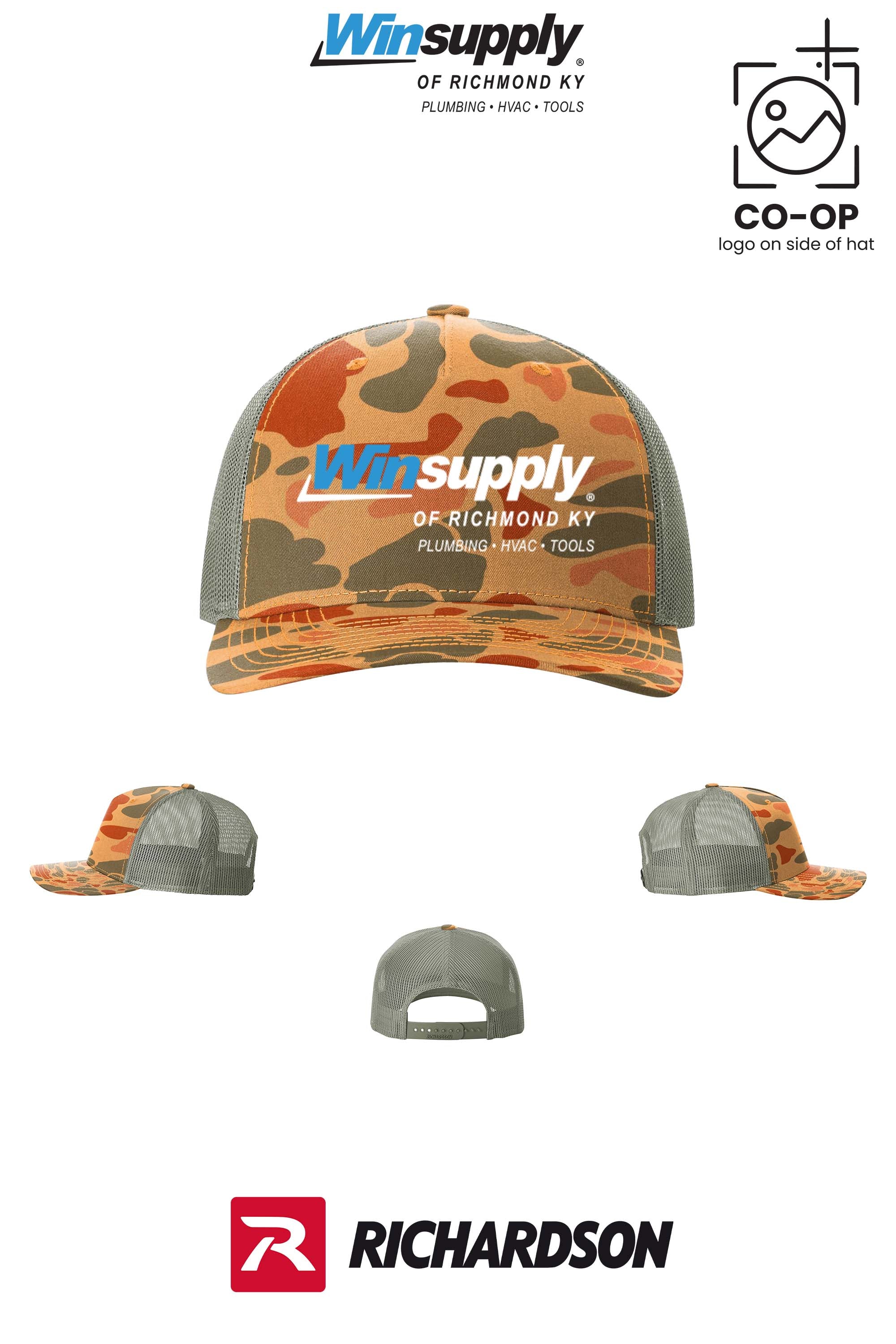Richardson 112PFP Printed Five-Panel Trucker - Winsupply of Richmond KY