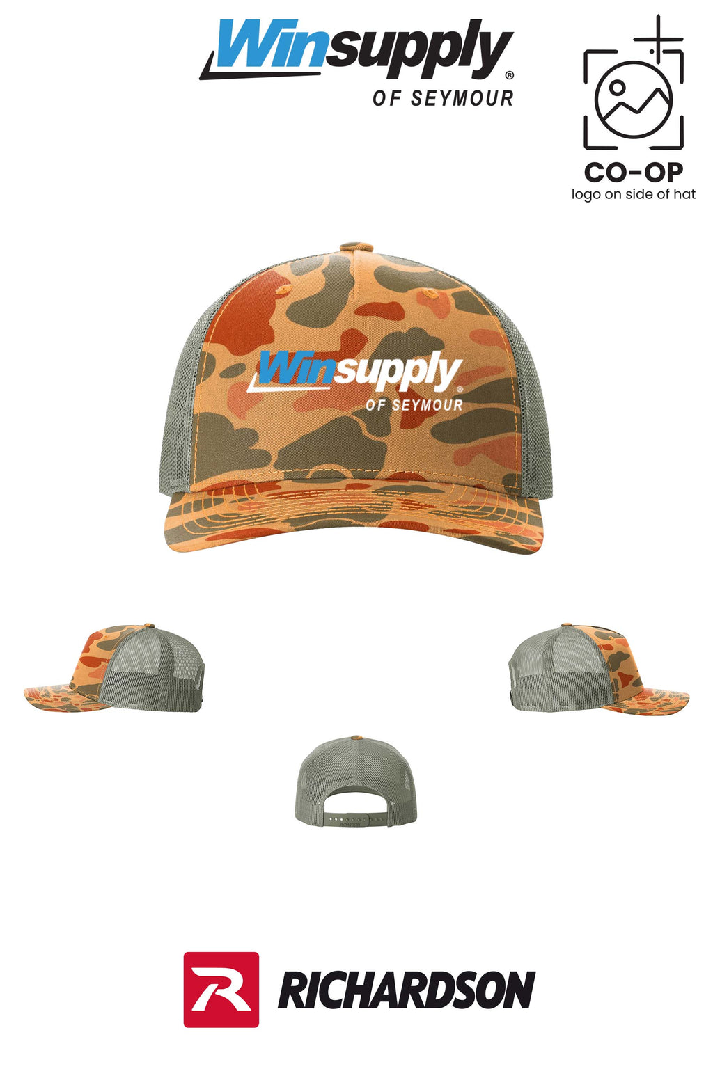 Richardson 112PFP Printed Five-Panel Trucker - Winsupply of Seymour IN