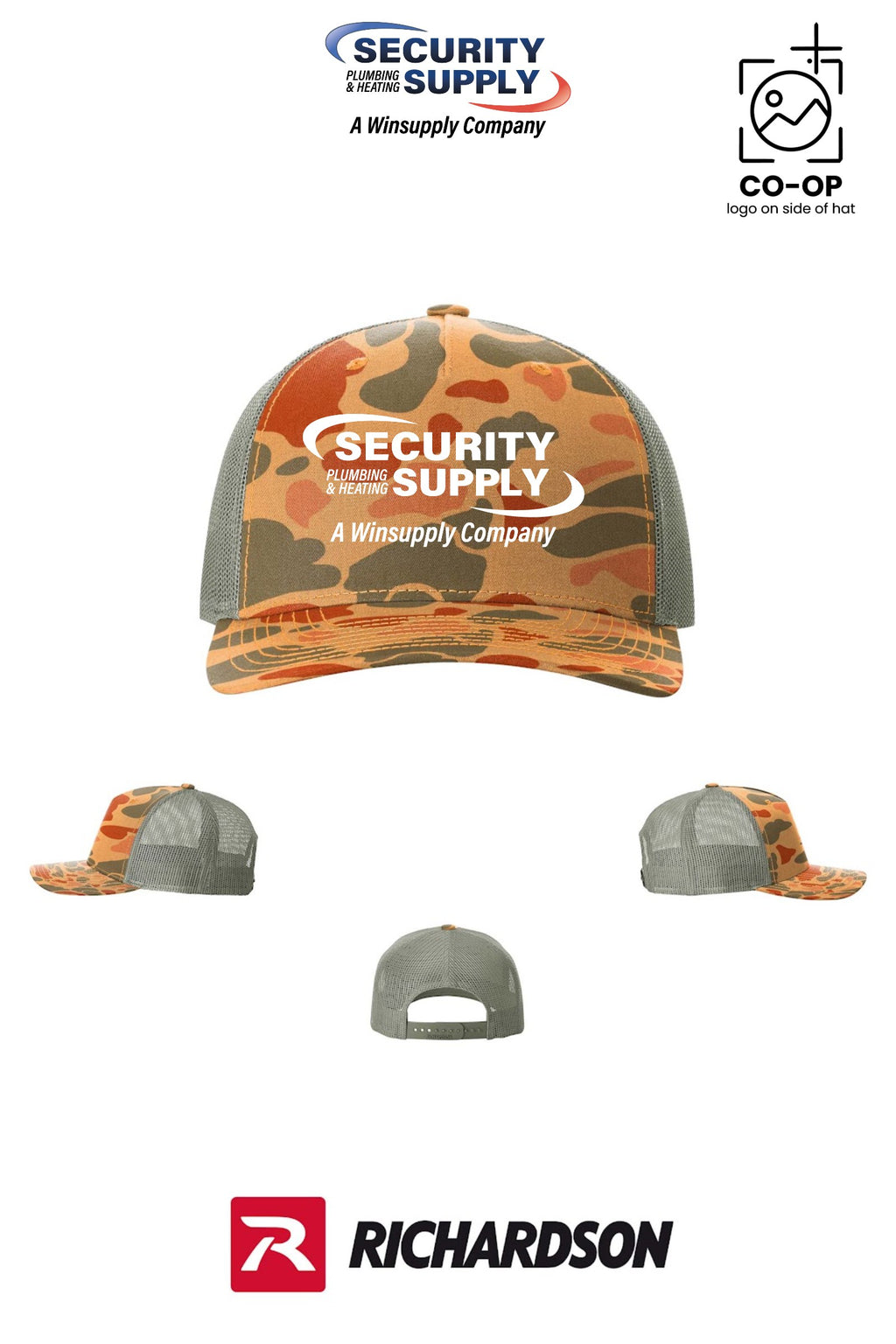 Richardson 112PFP Printed Five-Panel Trucker - SPHS Watertown