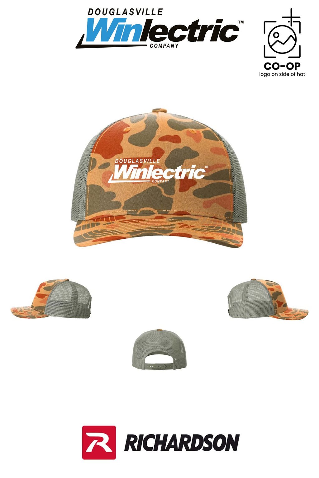 Richardson 112PFP Printed Five-Panel Trucker - Douglasville Winlectric