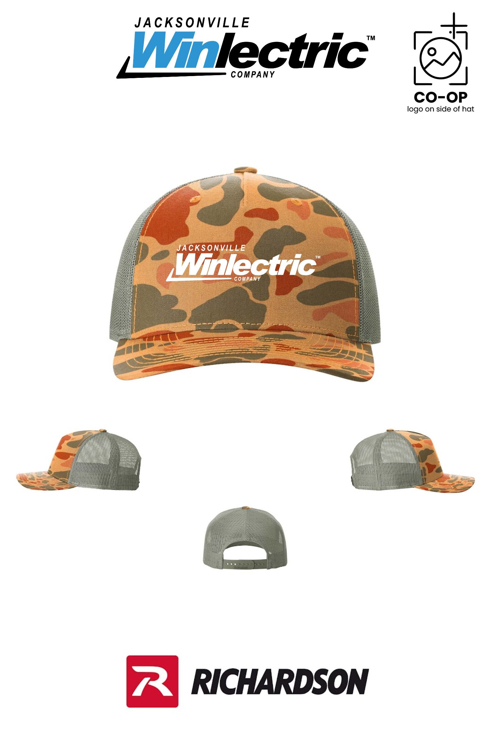 Richardson 112PFP Printed Five-Panel Trucker - Jacksonville Winlectric