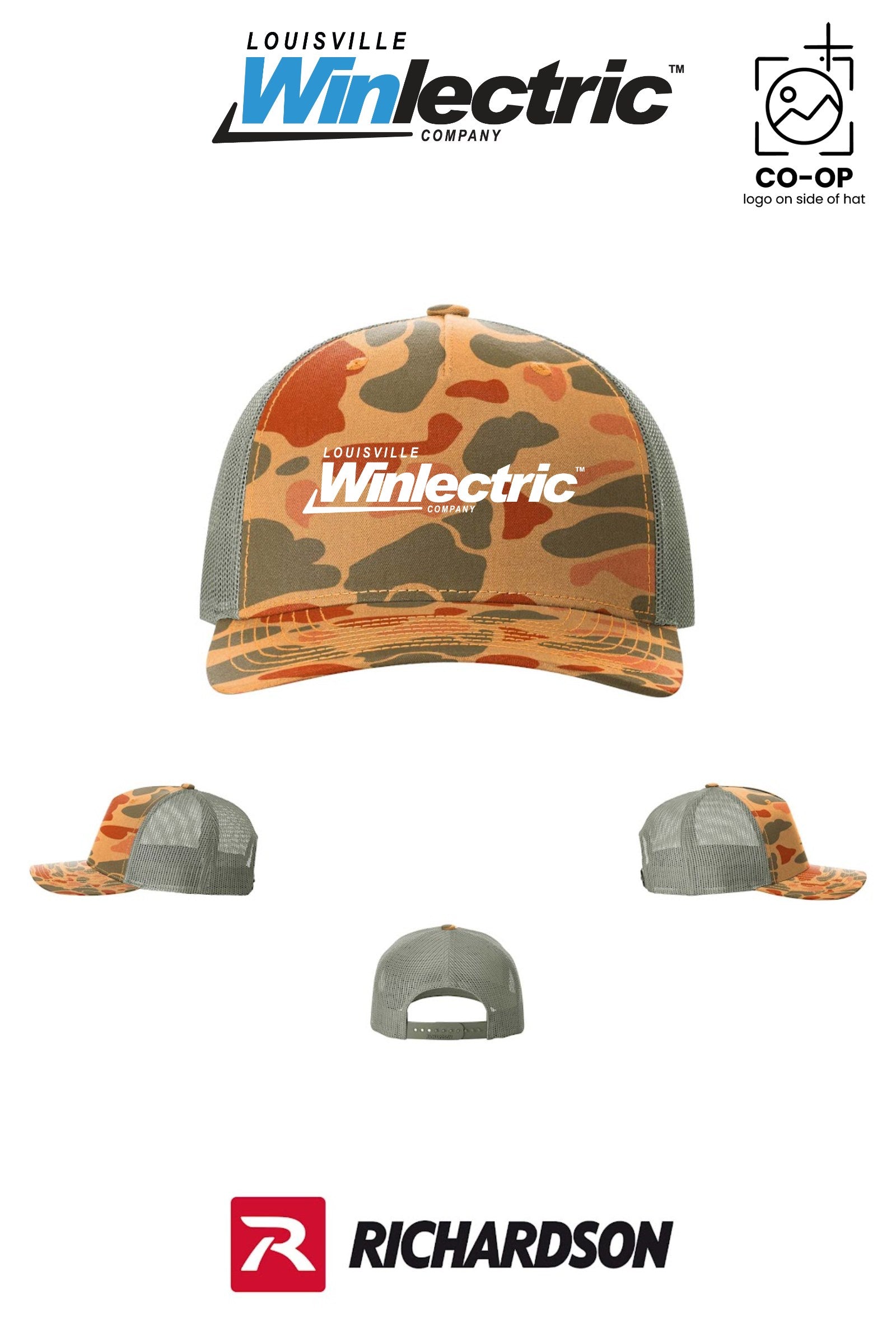 Richardson 112PFP Printed Five-Panel Trucker - Louisville Winlectric