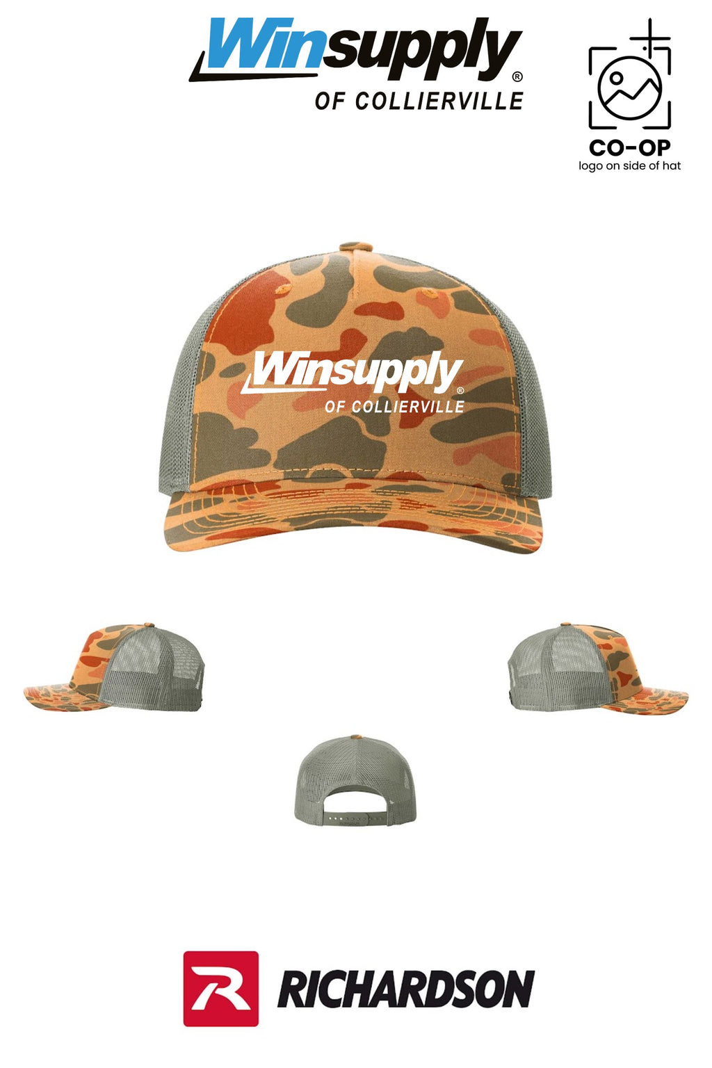 Richardson 112PFP Printed Five-Panel Trucker - Winsupply of Collierville