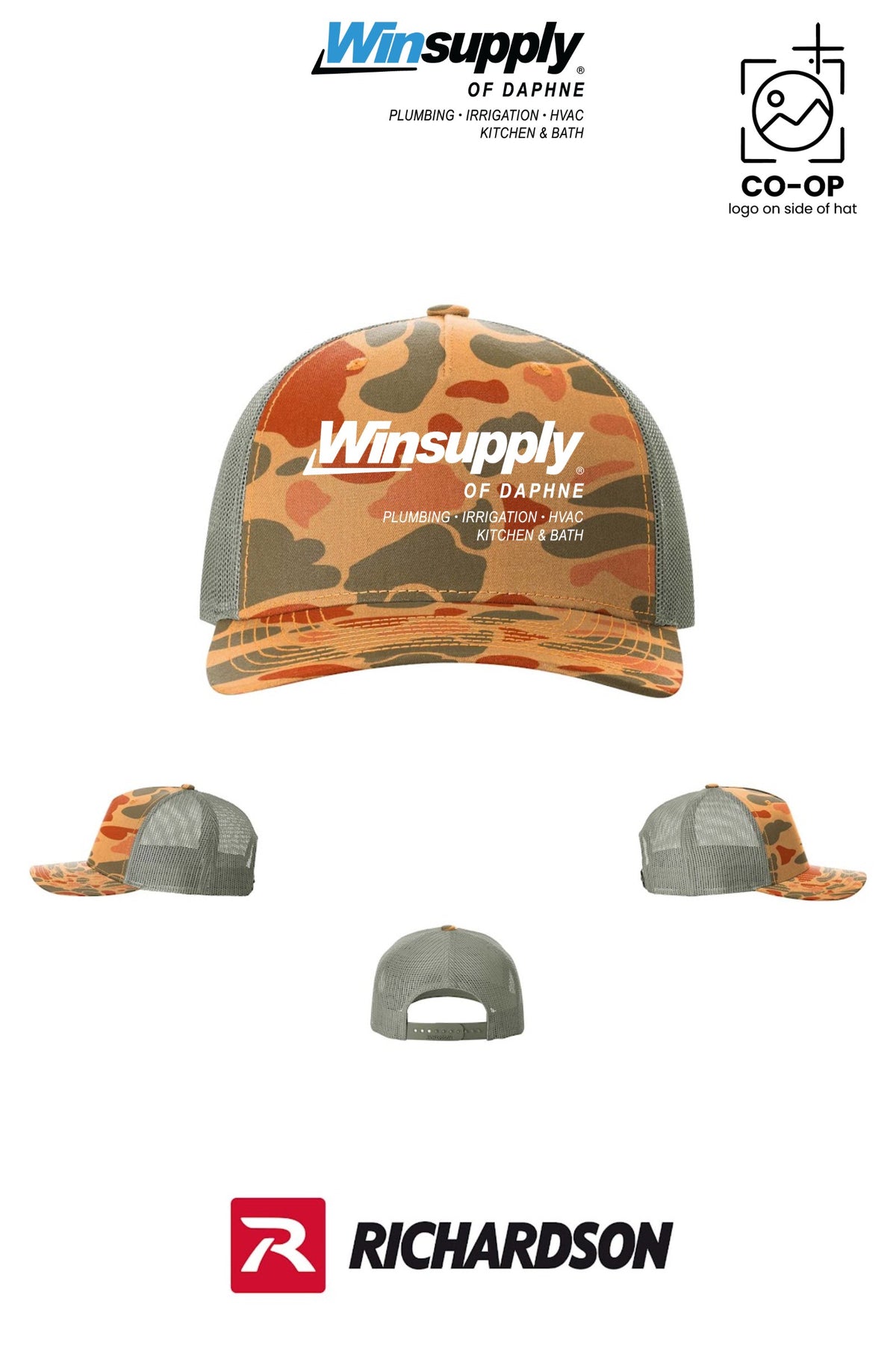 Richardson 112PFP Printed Five-Panel Trucker - Winsupply of Daphne