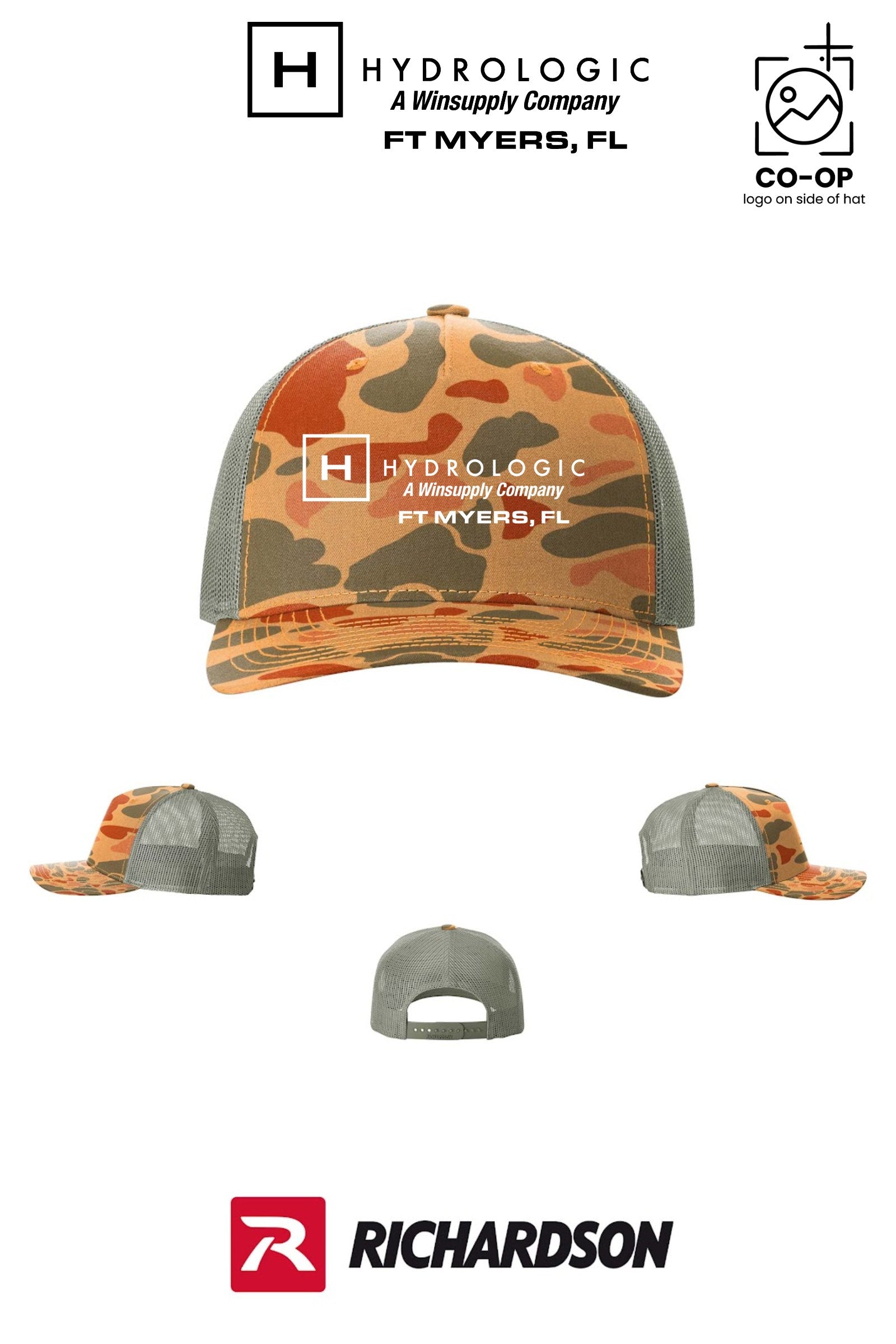 Richardson 112PFP Printed Five-Panel Trucker - Winsupply Ft Myers FL Co.