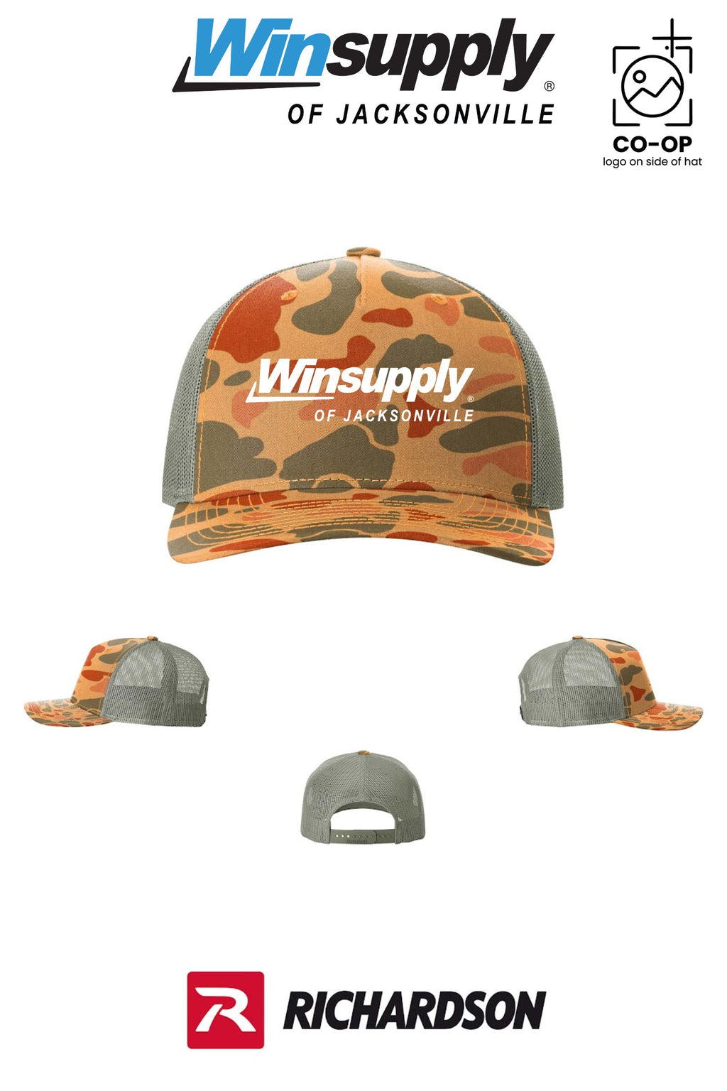 Richardson 112PFP Printed Five-Panel Trucker - Winsupply of Jacksonville
