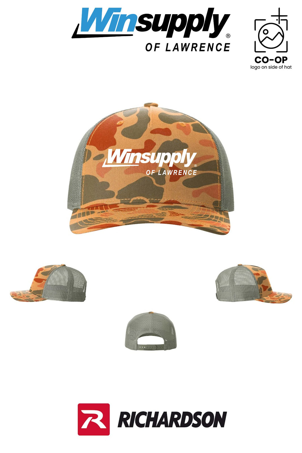 Richardson 112PFP Printed Five-Panel Trucker - Winsupply of Lawrence