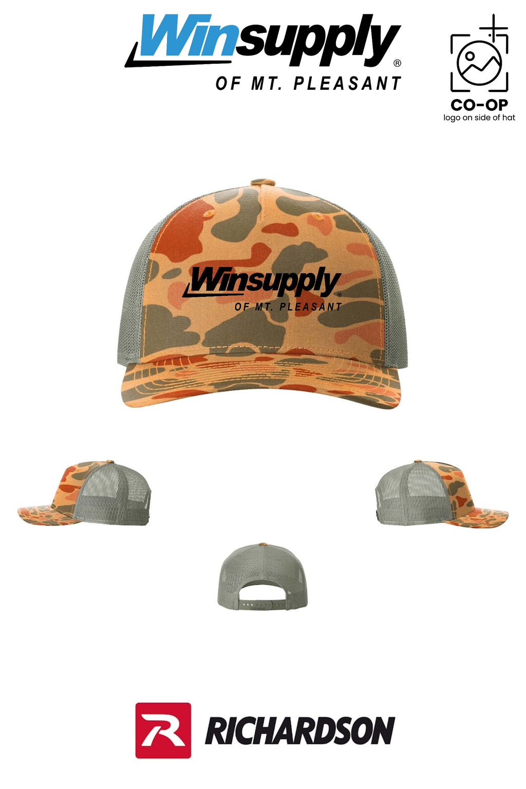 Richardson 112PFP Printed Five-Panel Trucker - Winsupply of Mt. Pleasant