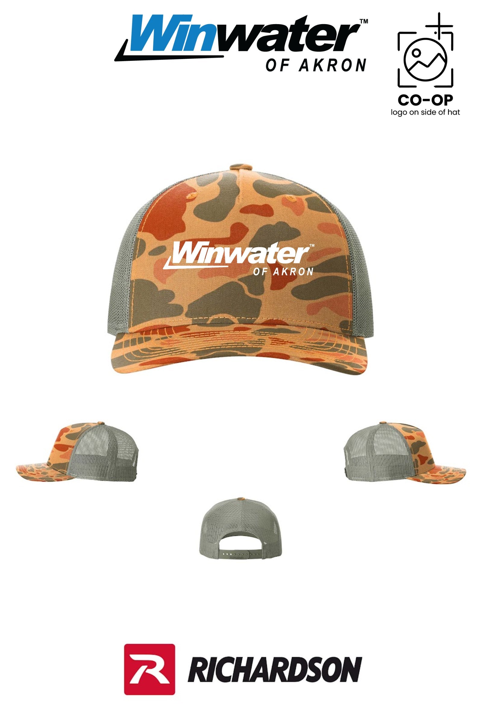 Richardson 112PFP Printed Five-Panel Trucker - Winwater of Akron