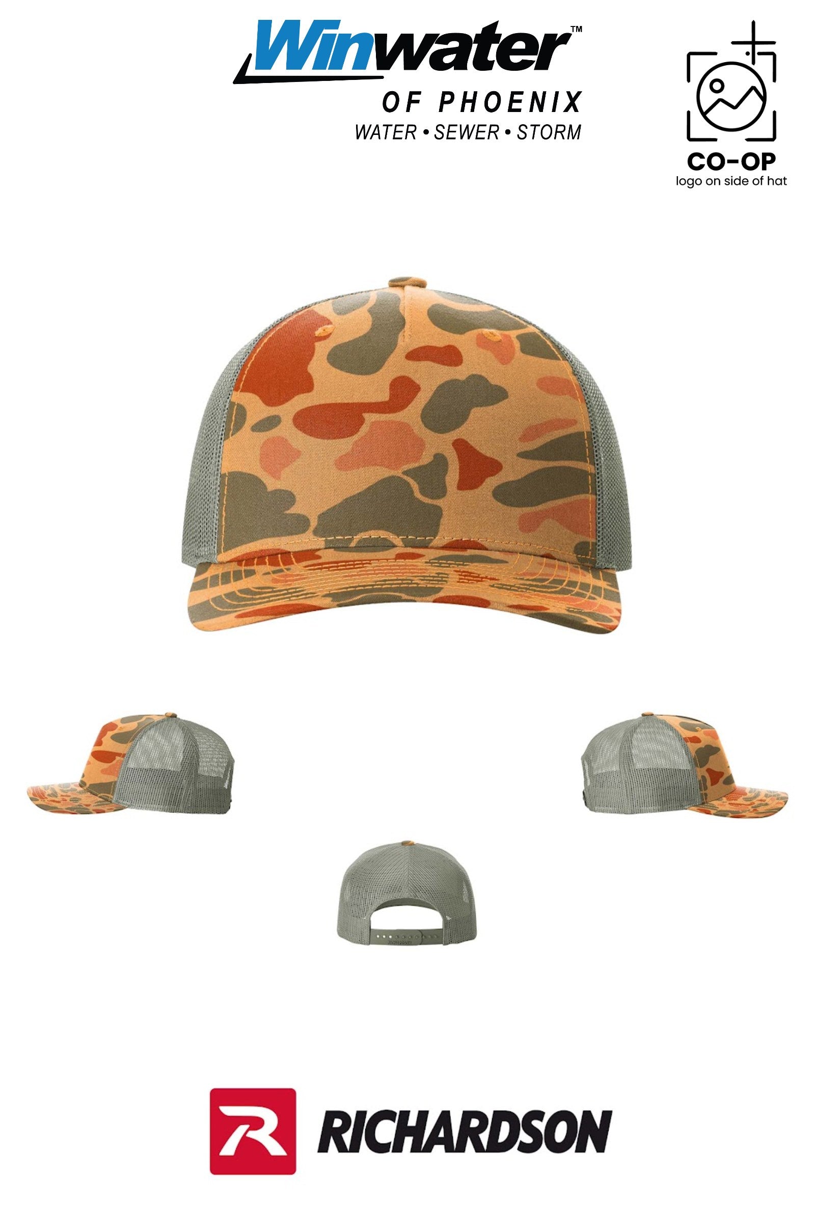 Richardson 112PFP Printed Five-Panel Trucker - Winwater of Phoenix