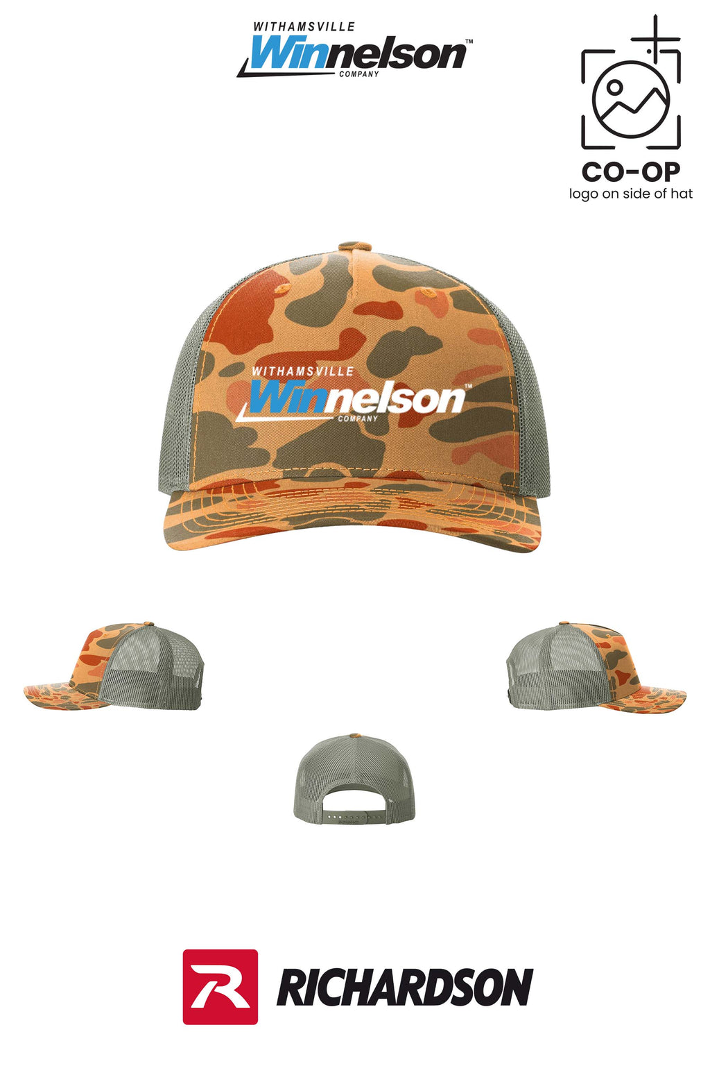 Richardson 112PFP Printed Five-Panel Trucker - Withamsville Winnelson