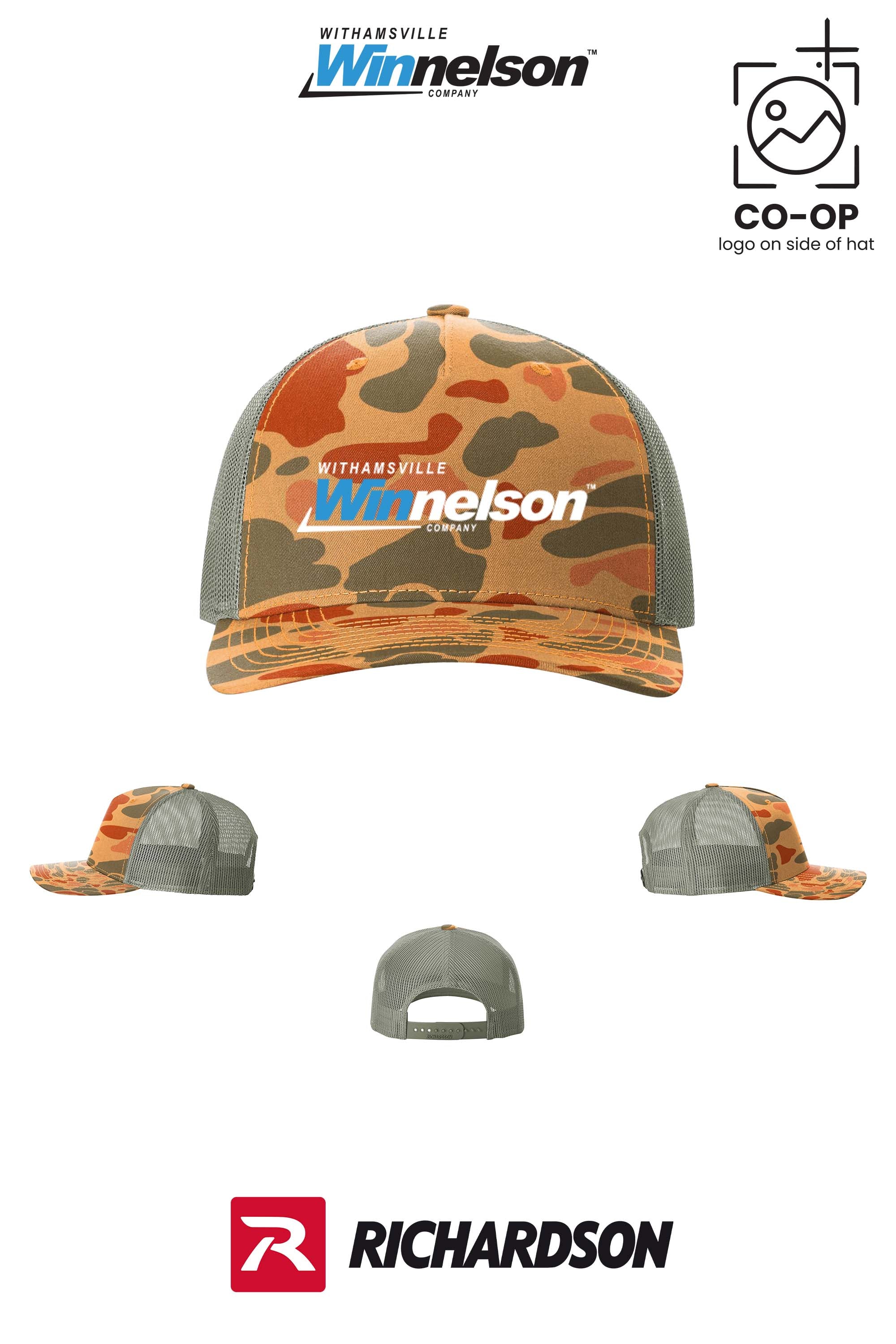 Richardson 112PFP Printed Five-Panel Trucker - Withamsville Winnelson