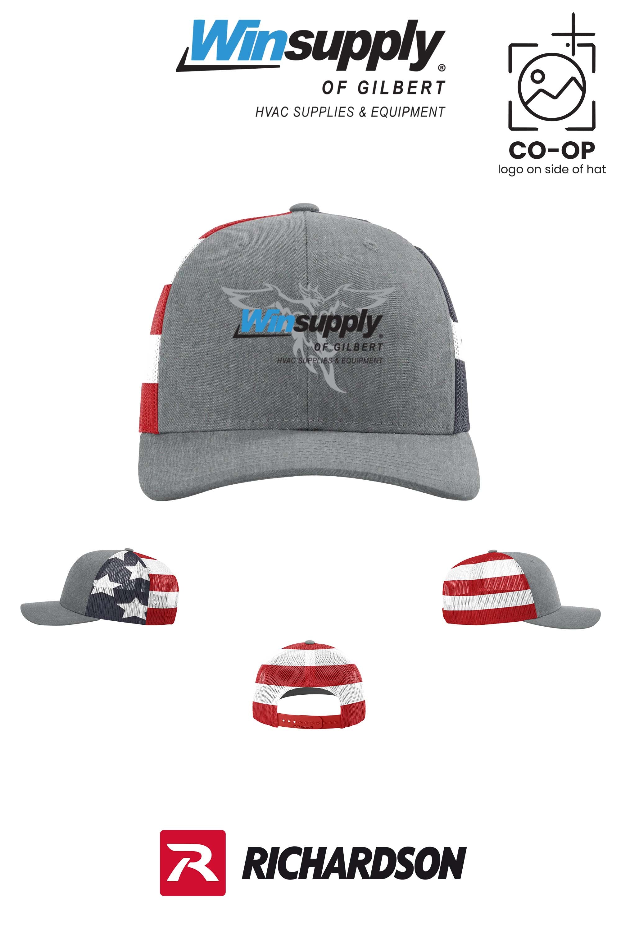 Richardson 112PM Printed Mesh Trucker - Winsupply of Gilbert
