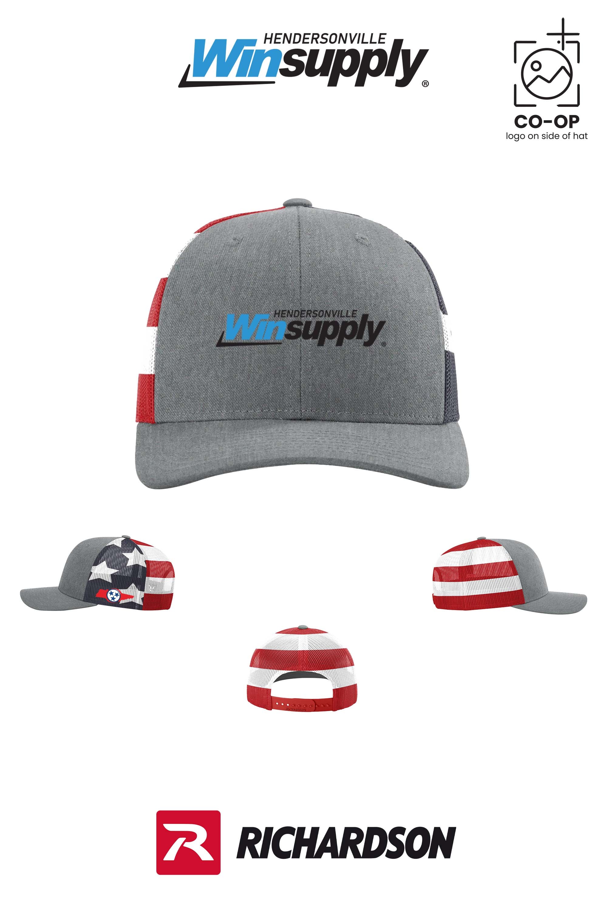 Richardson 112PM Printed Mesh Trucker - Winsupply of Hendersonville